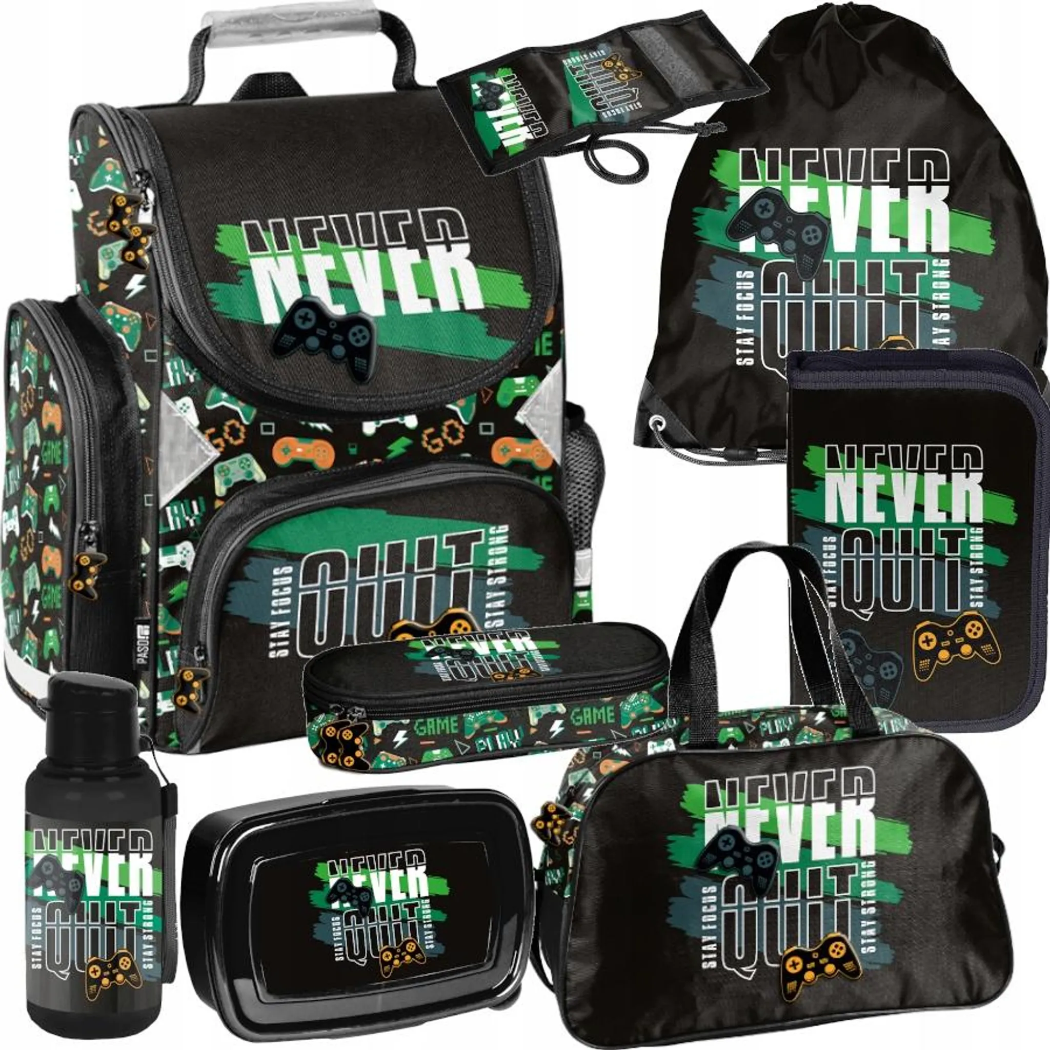 Joystick Schulranzen Set 7in1 Ranzen rucksack Federmäppchen