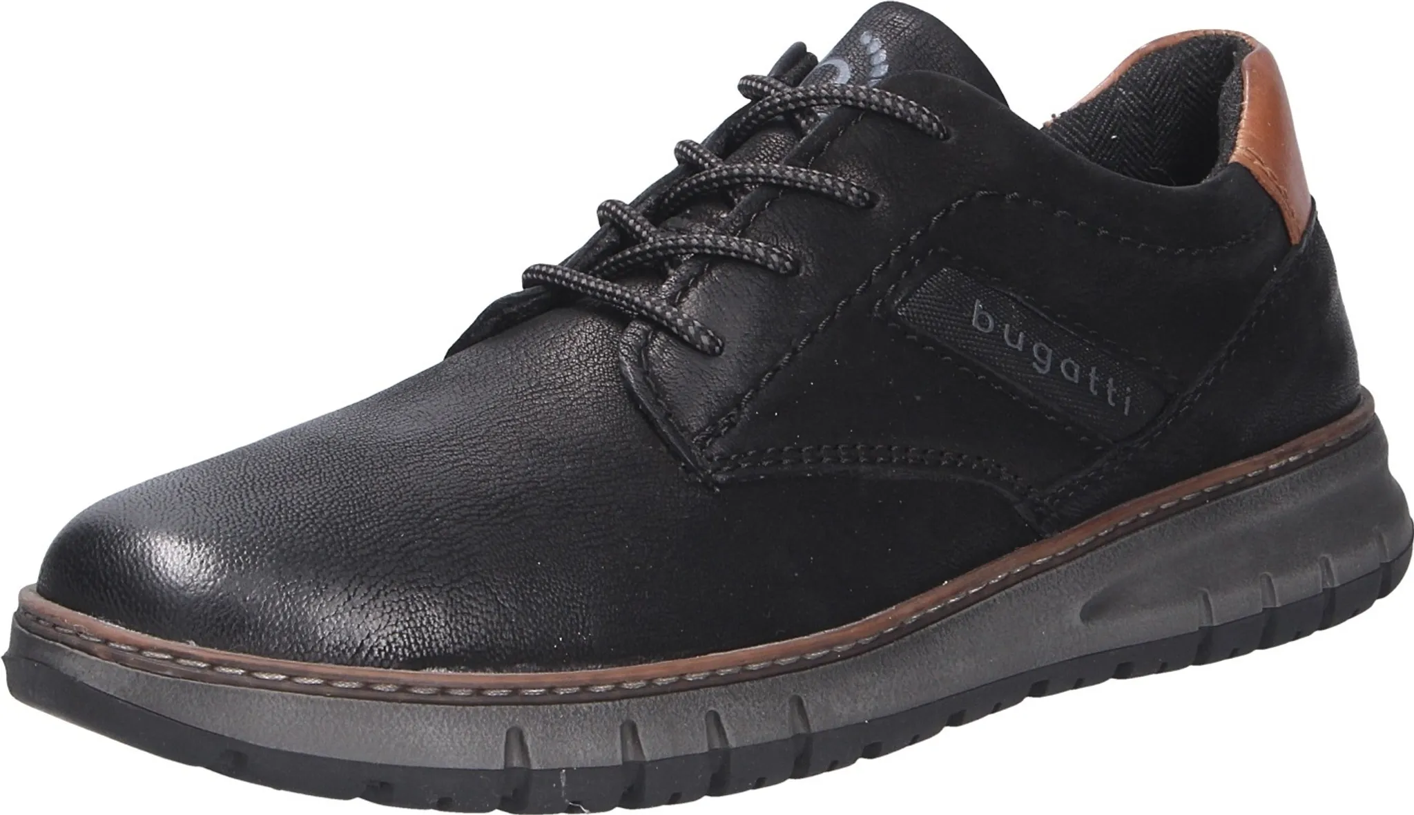 Bugatti QUEBEC Herrenschuhe bequeme Halbschuhe schwarz