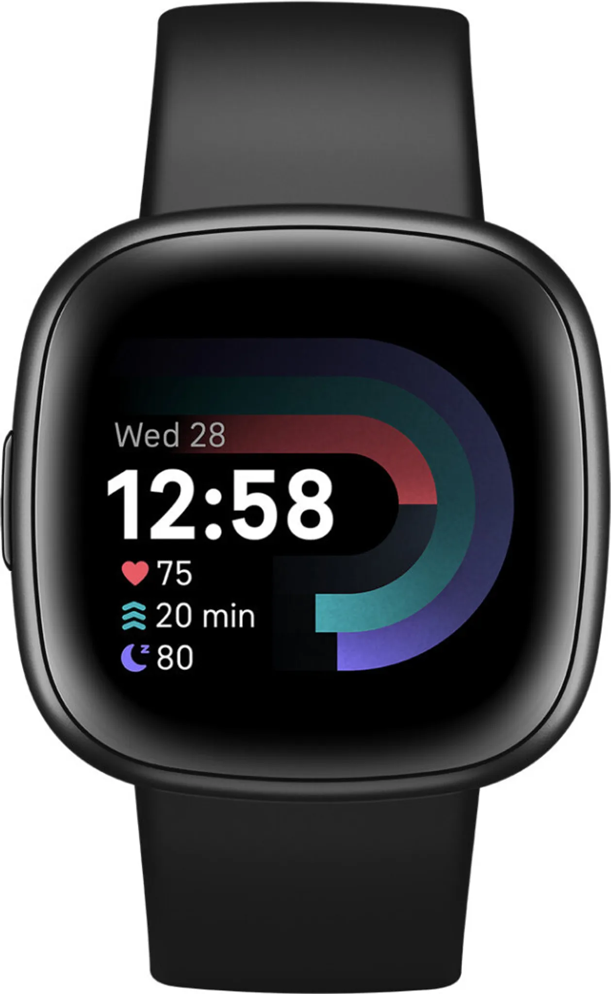 RICHONE Schutzhülle Für Fitbit Versa 4 & Sense 2 – TPU Bumper Mit Diamant-Deko, 2 Stück Schwarz