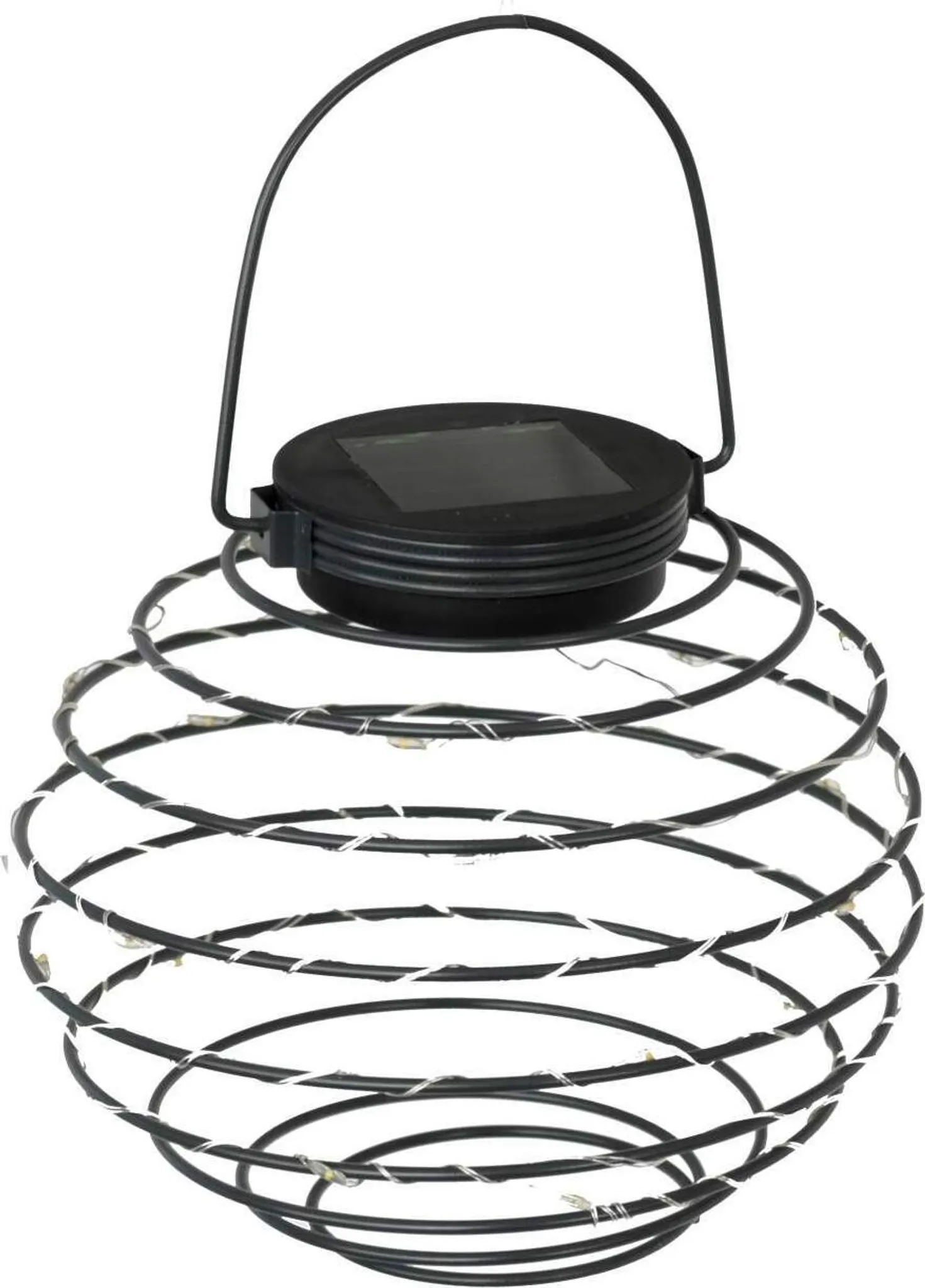 Kynast Garden LED Solar Spiralhängelaterne Bienennest Höhe