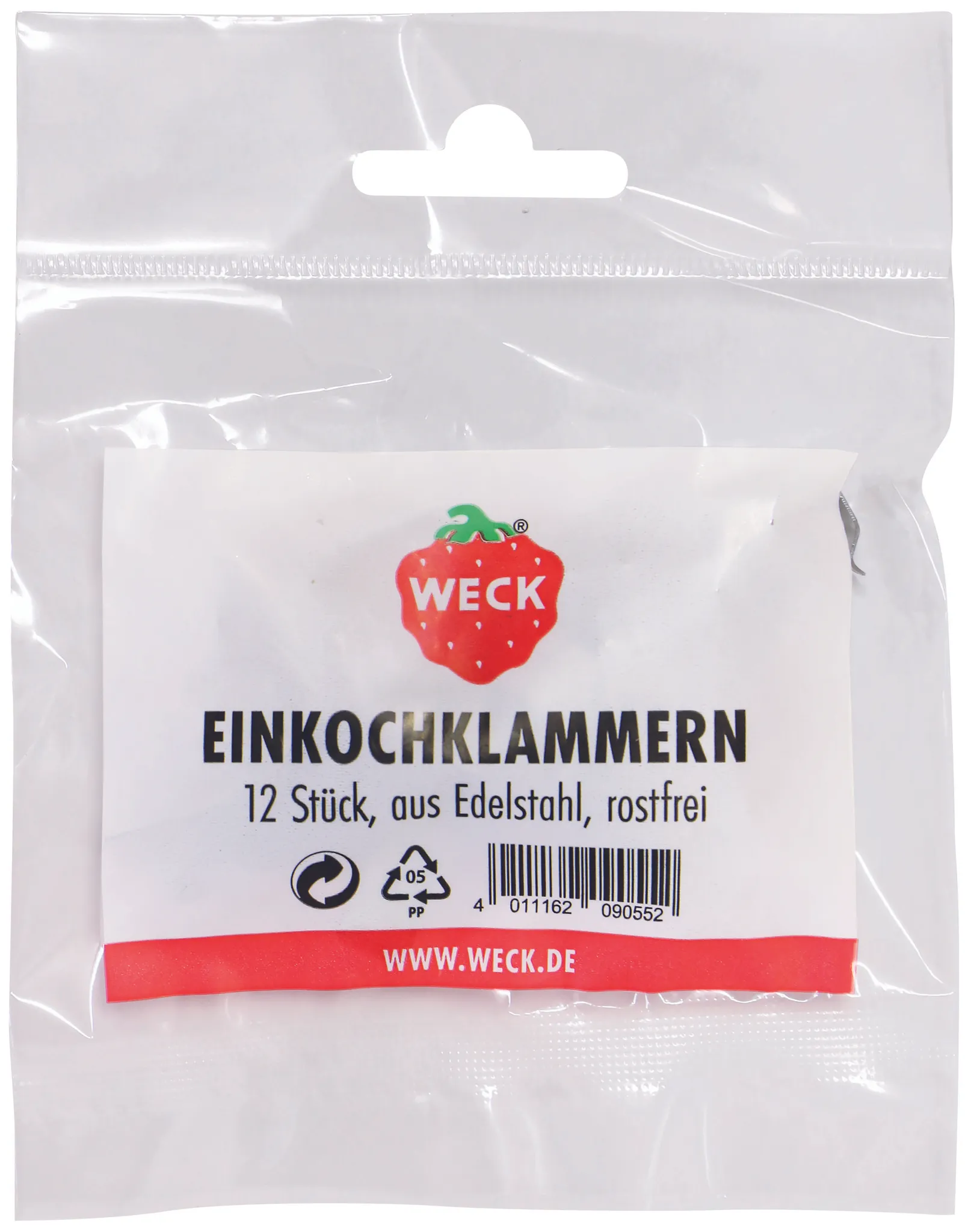 WECK Einweckklammern 8er Beutel Gummibänder