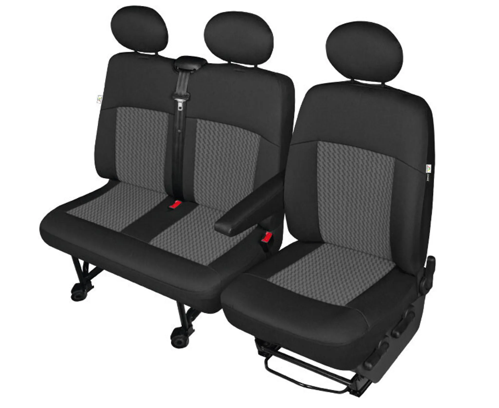 Passform Sitzbezüge für Transporter VW T6, passgenauer Stoff Sitzbezug  Einzel