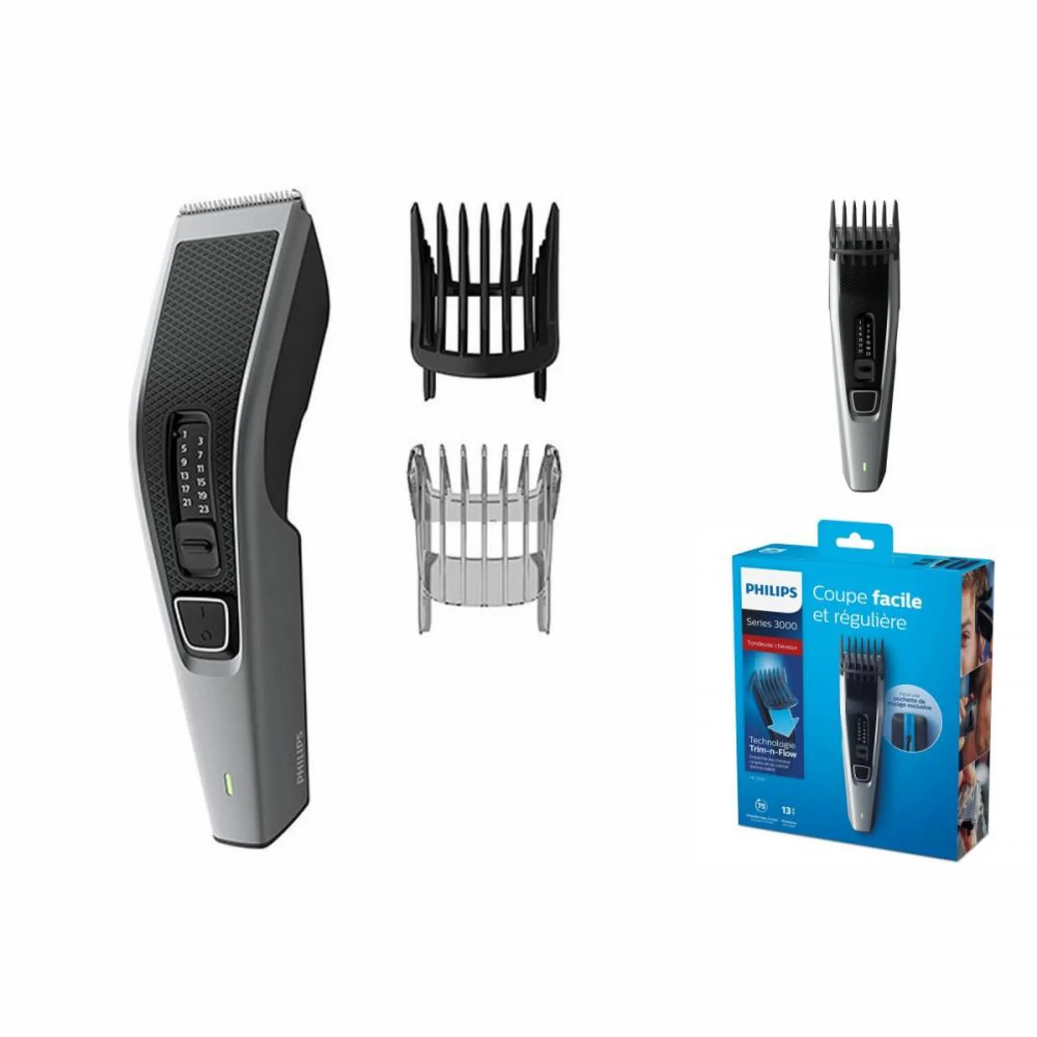 Kabellose Haarschneidemaschine Philips Series HairClipper Schwarz 3000