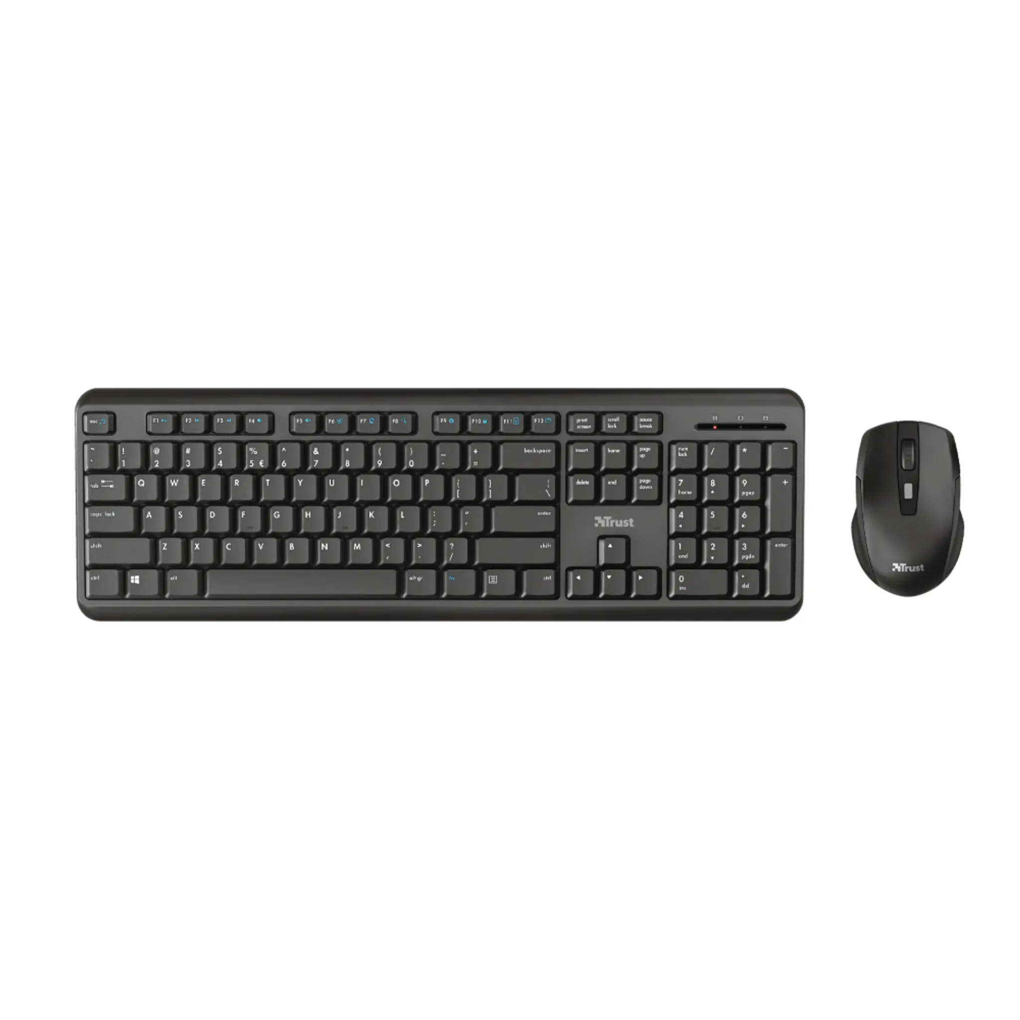 Trust ODY clavir Souris inclus Burau RF sans fil Français Noir au millur prix
