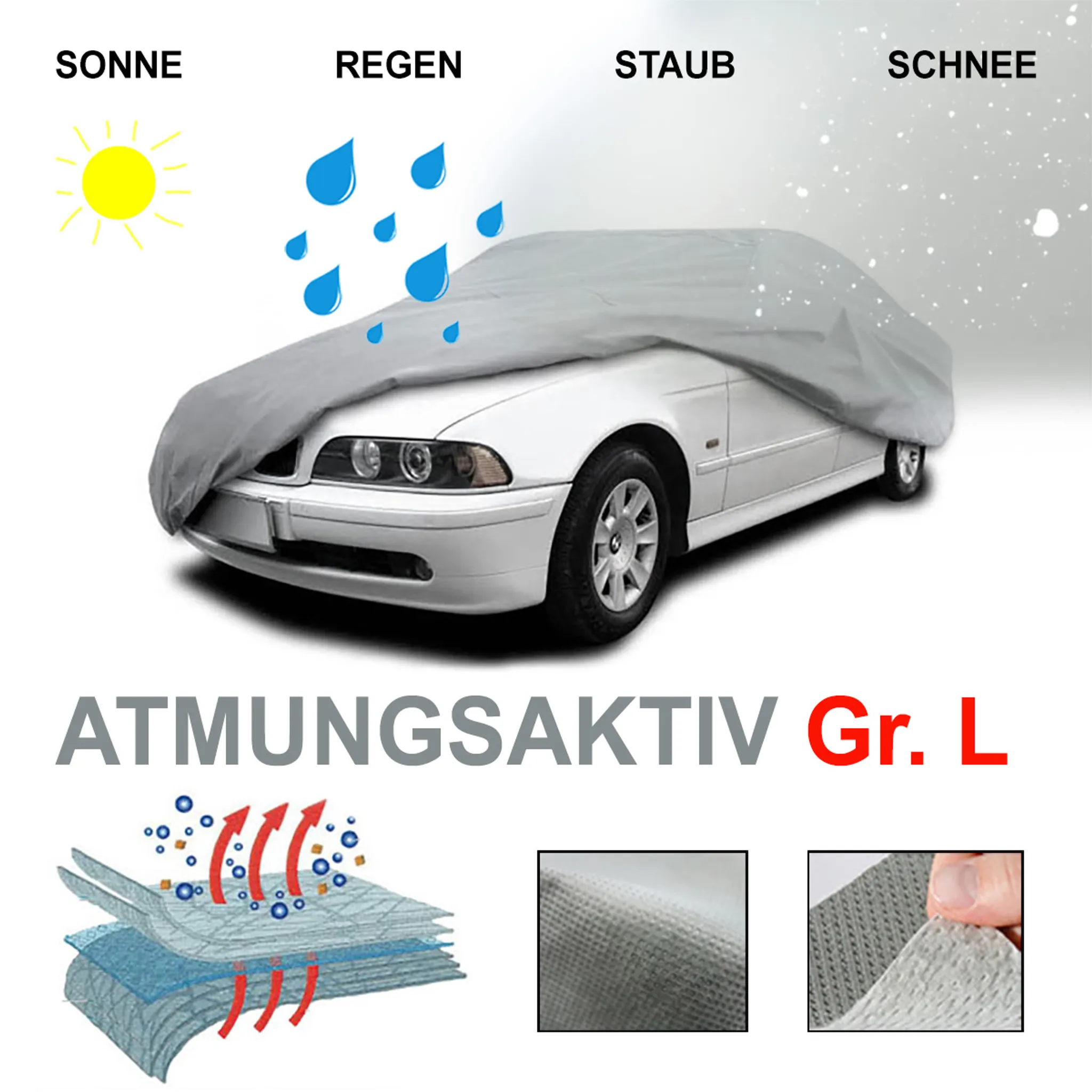 Car Cover Autoabdeckung Ganzgarage für VW Golf 1