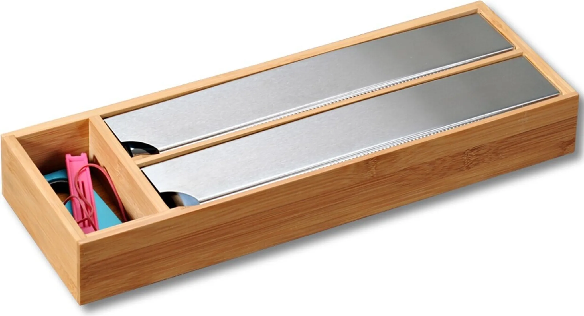 Distributeur de papier alimentaire en bambou de 30,5 cm avec cutter Distributeur de papier alimentaire en bambou de 30,5 cm avec cutter