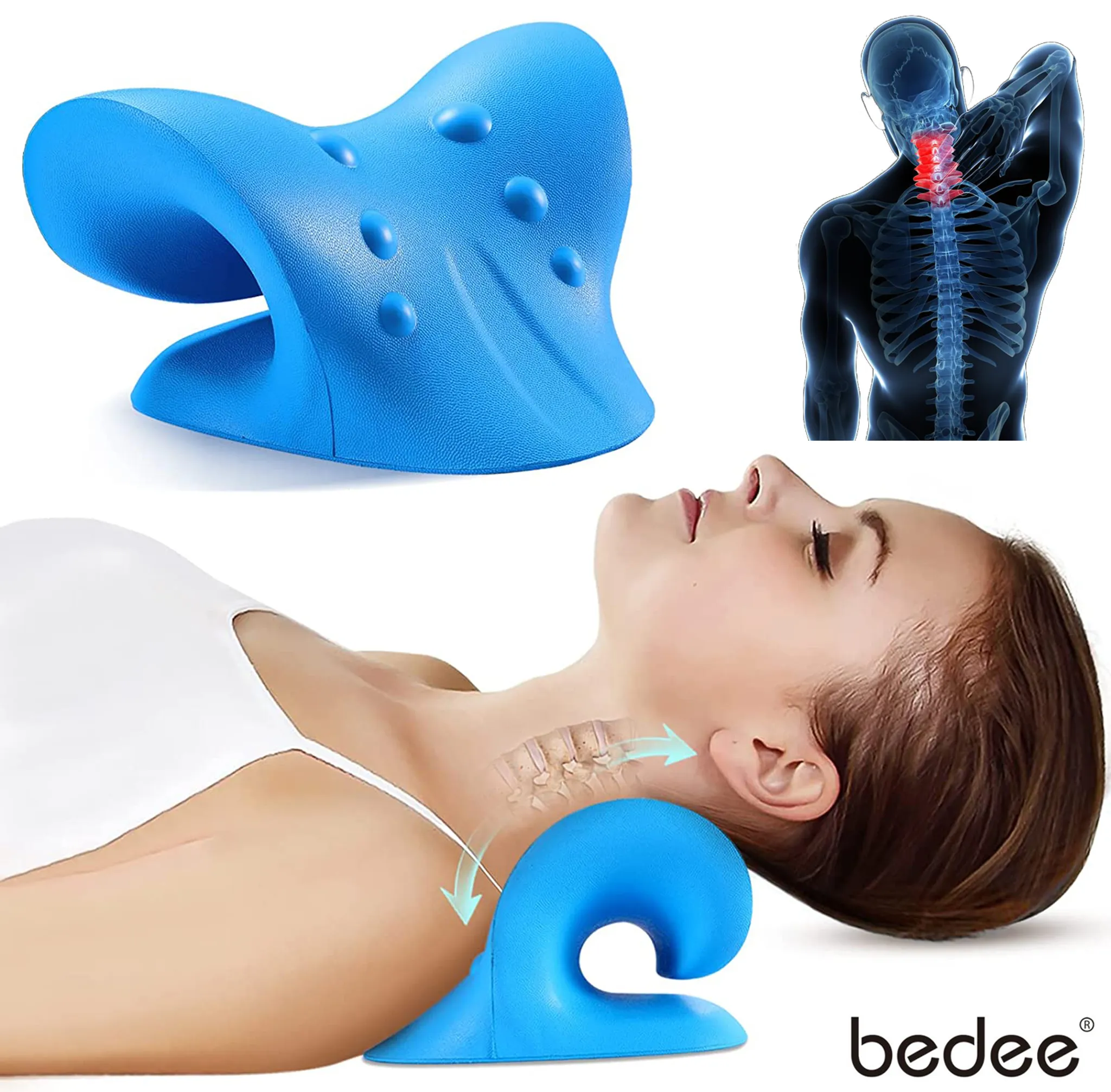 NeckShaper PRO Ergonomischer Nackenstrecker Rückenstrecker Nacken  Massagegerät