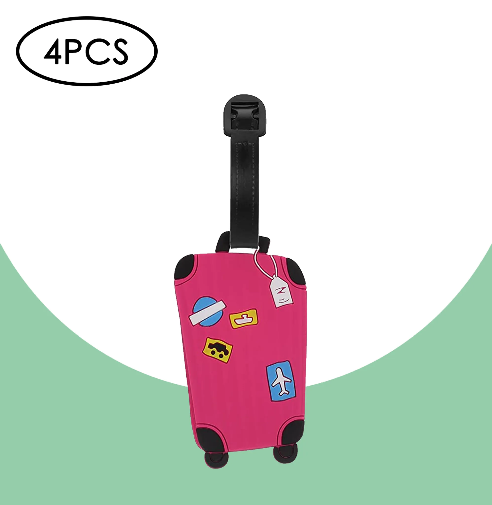 Mode & Accessoires Taschen Koffer & Reisegepäck Kofferzubehör JSA Gepäckanhänger aus Aluminium mit 