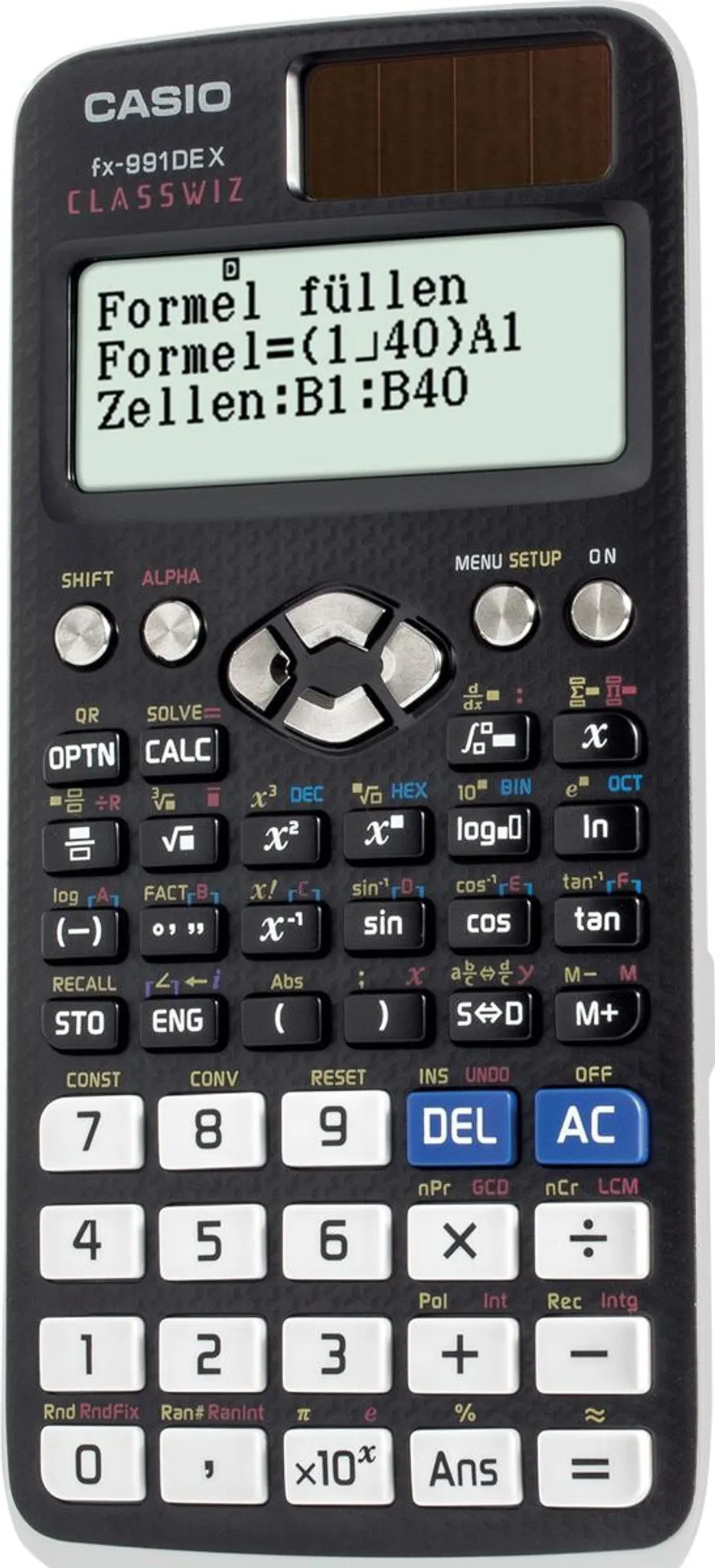 CASIO Schulrechner FX-991 DE X ClassWiz 696 Funktionen