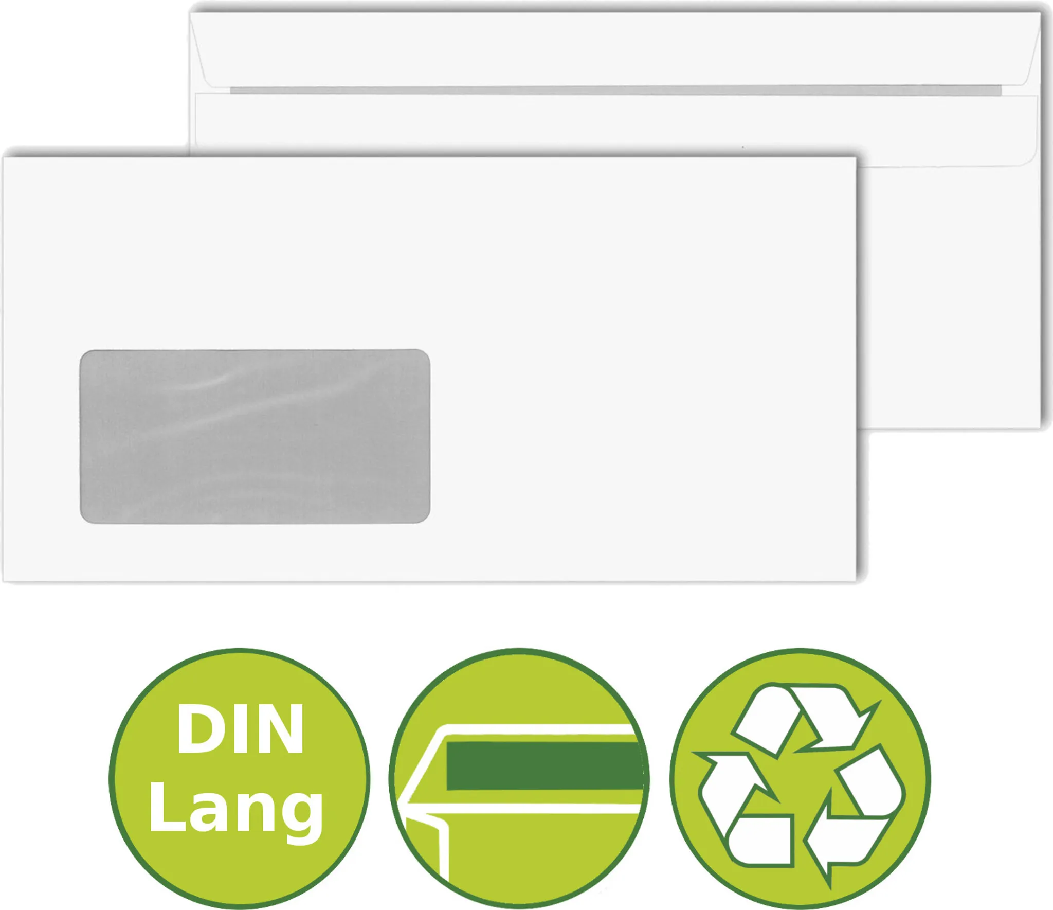 30 Stück Fussball Briefumschläge DIN Lang - Selbstklebend & Motiv-Kuvert