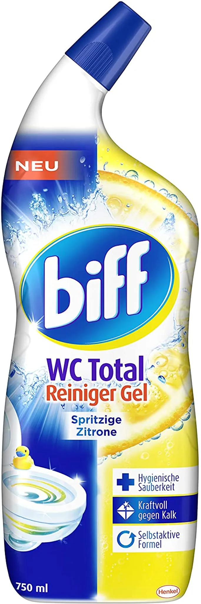 Biff WC Total Reiniger Gel Spritzige Zitrone