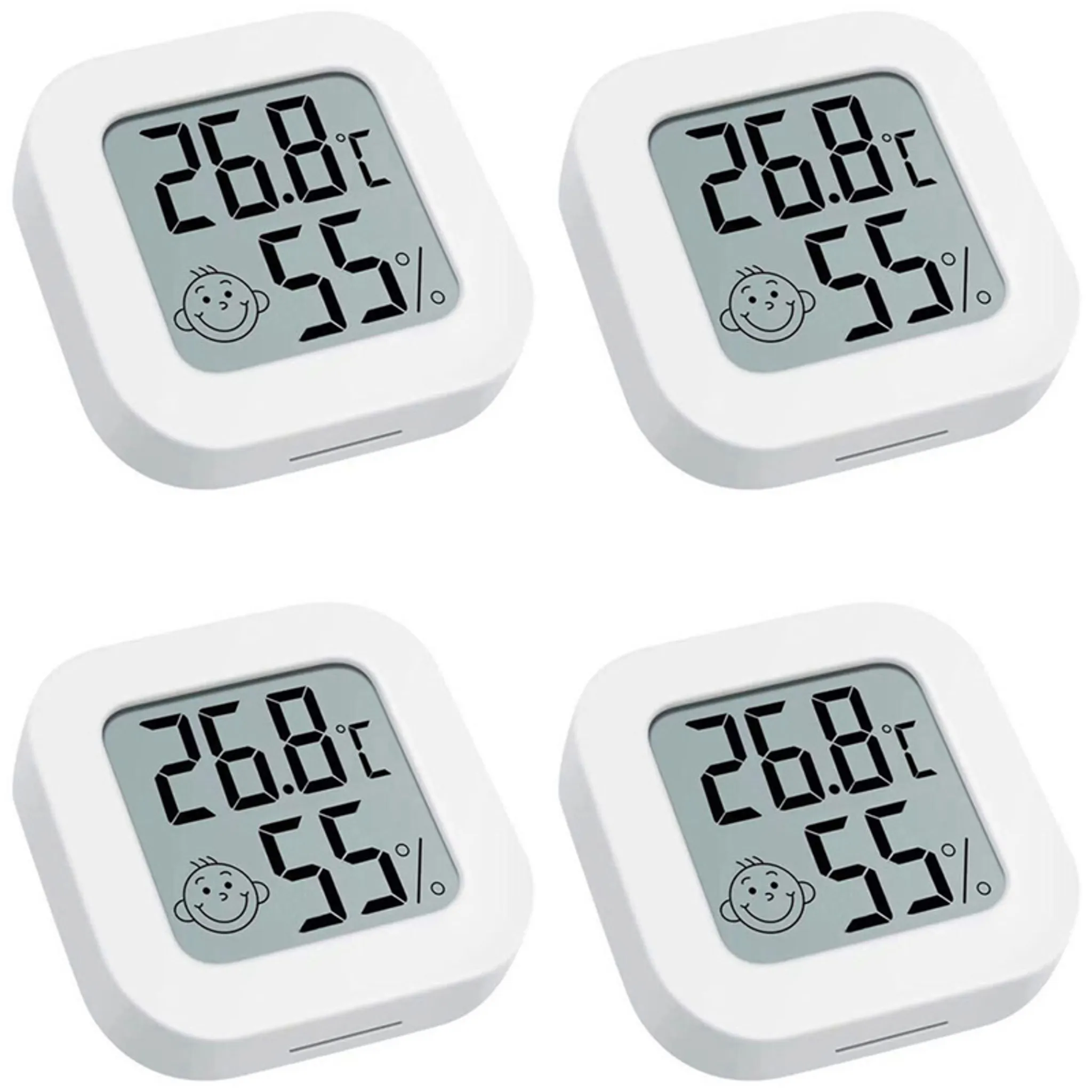 SODIAL Hygrometer LCD Digital Thermometer Hygrometer Feuchtigkeitsmesser und w / Wired Temperatur mit externem Sensor weiss R 