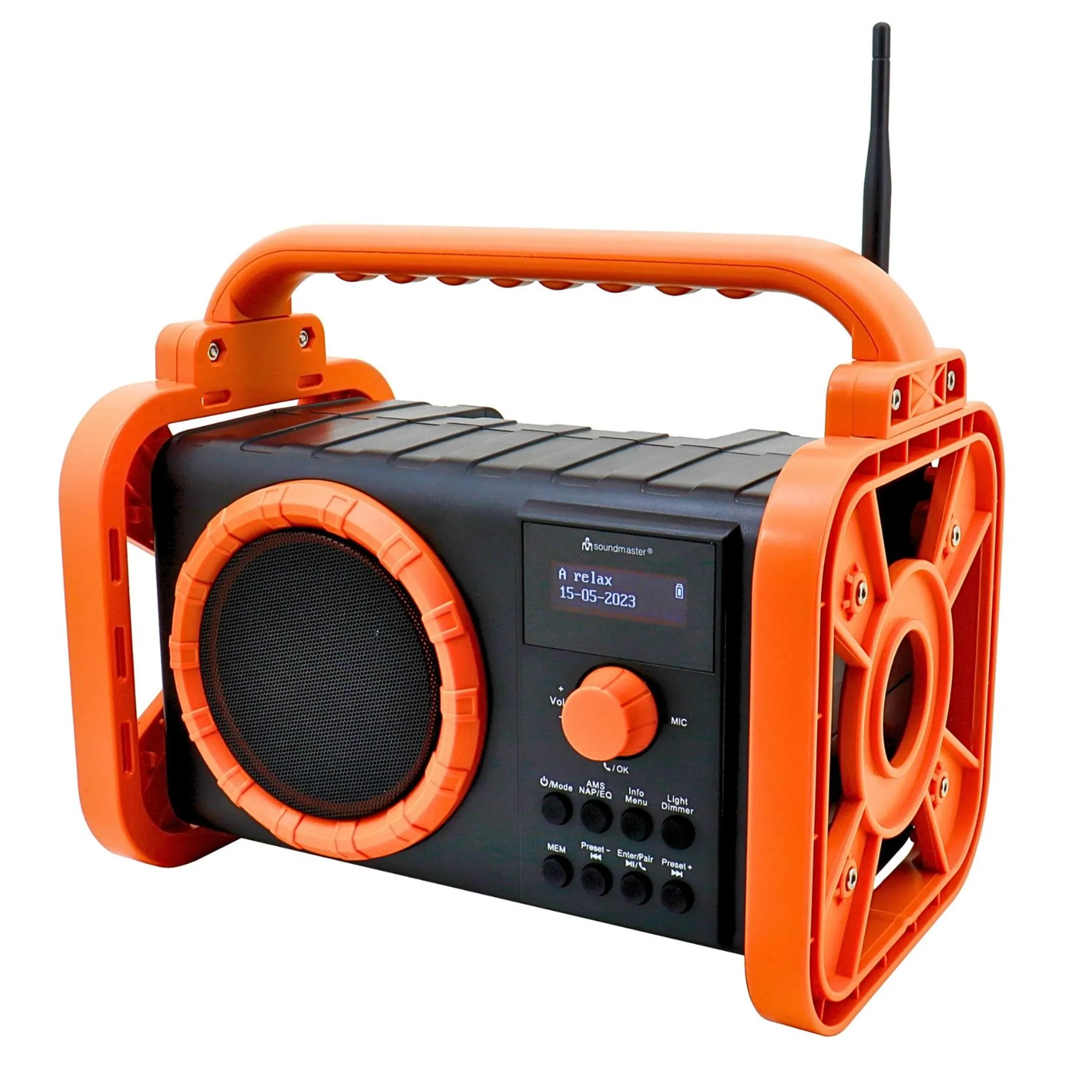 Baustellenradio mit Soundmaster DAB80OR DAB+