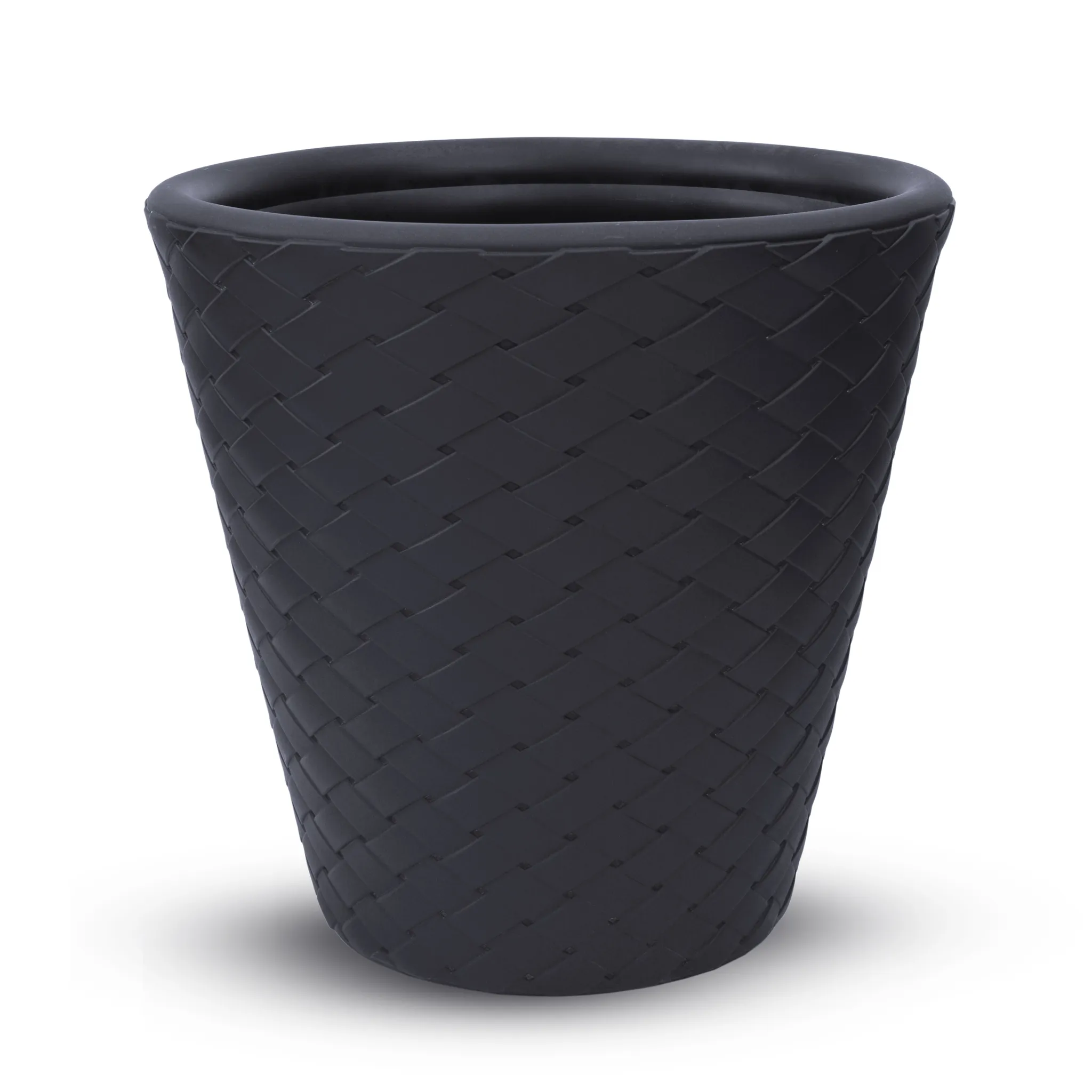 MATUBA Pflanzkübel 14 Liter – Anthrazit, Kunststoff, Maße 30x30x35 Cm