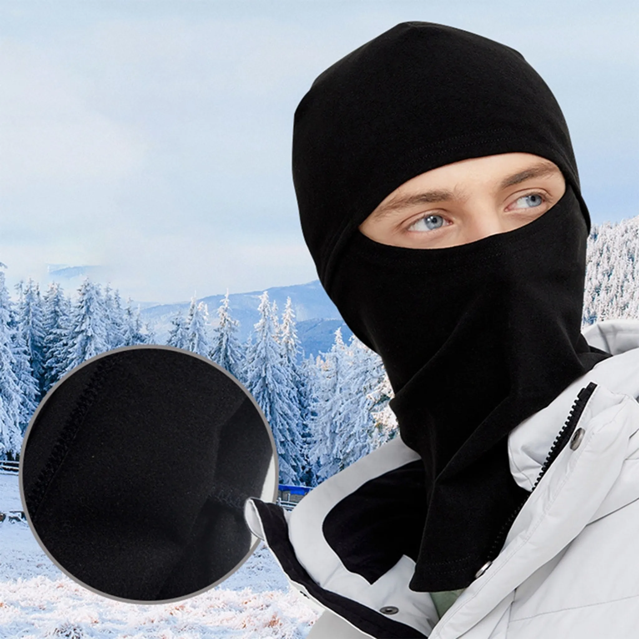 Winddicht Ski Balaclava Warm Sturmhaube Gesichtshaube für Radfahren,Skifahren, Maske Fahren Gesichtsmaske Motorrad