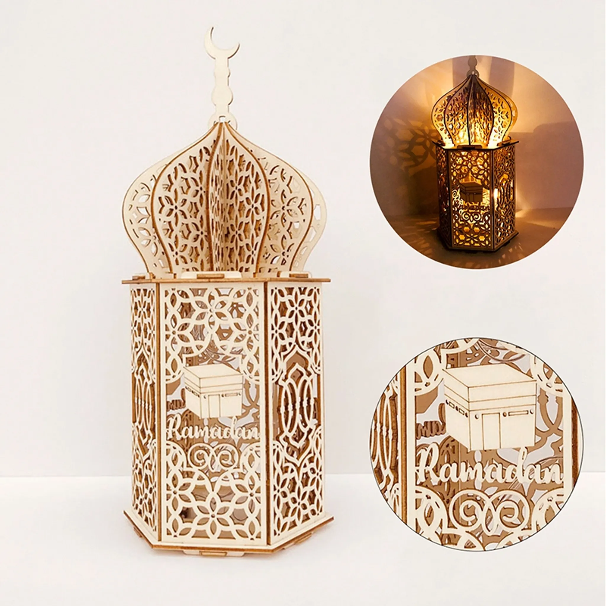 Eid Mubarak Muslimische LED Nachtlicht Ramadan Lampe Dekor Lichter