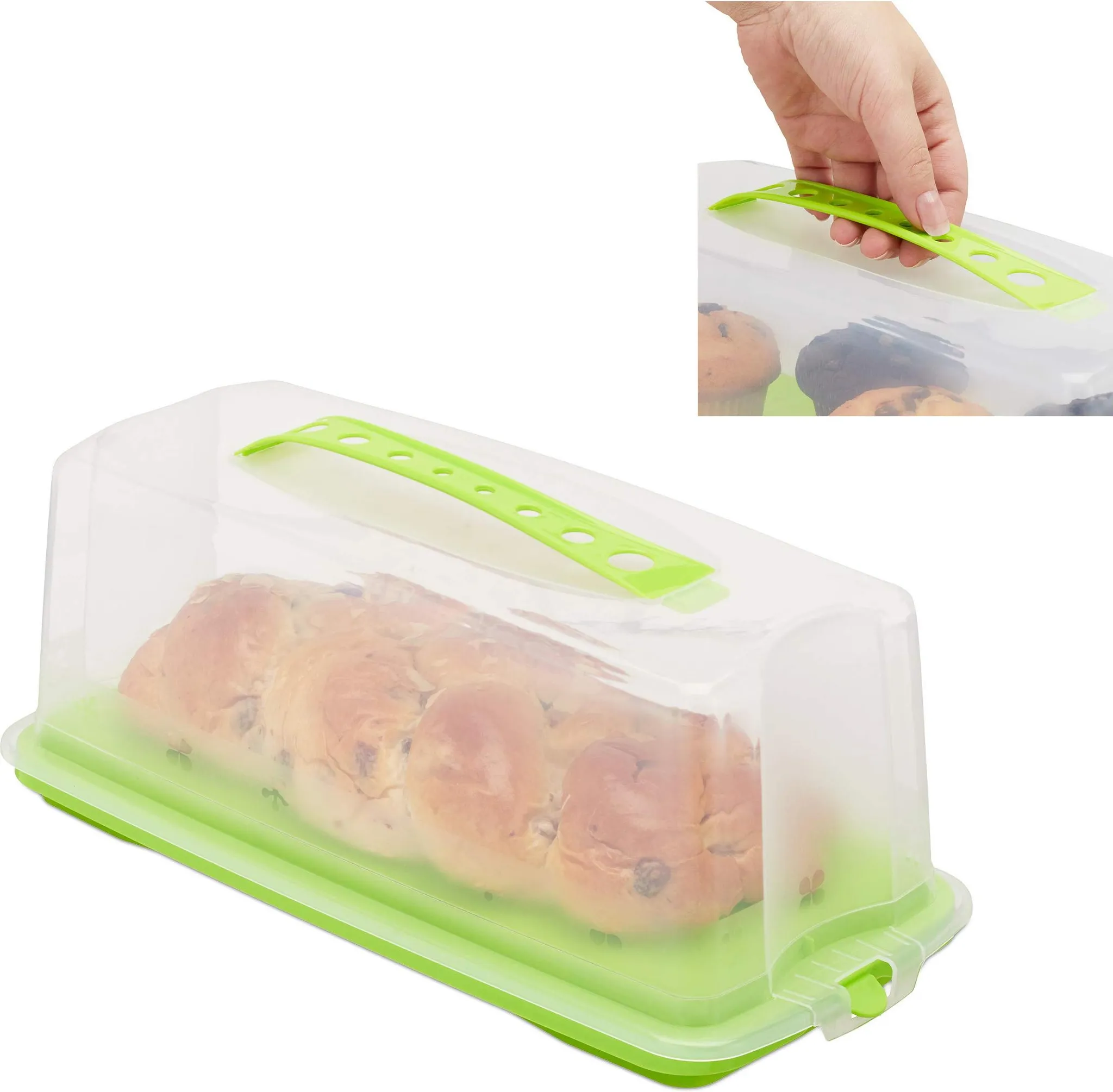 Tala Kuchenbox 25,4 X 25,4 X 15 Cm – Robuste Transportbox Für Kuchen, Gebäck & Desserts