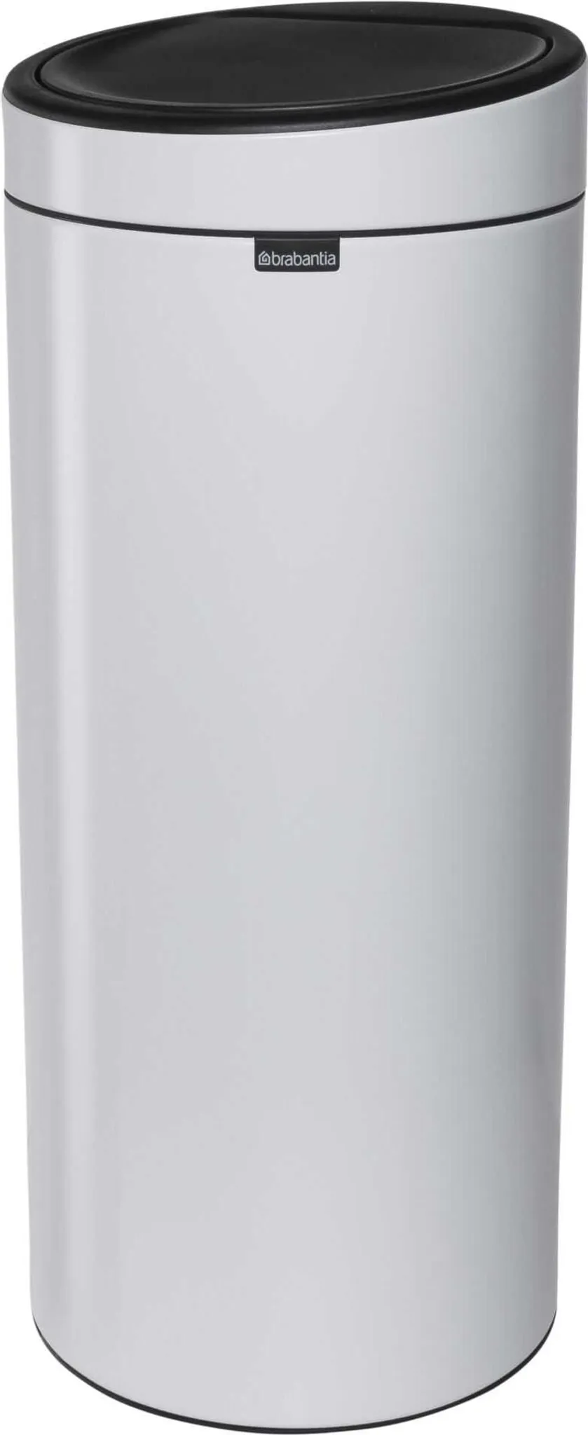 Poubelle manuelle BRABANTIA pédale NewIcon 30L MetallicGrey Silent