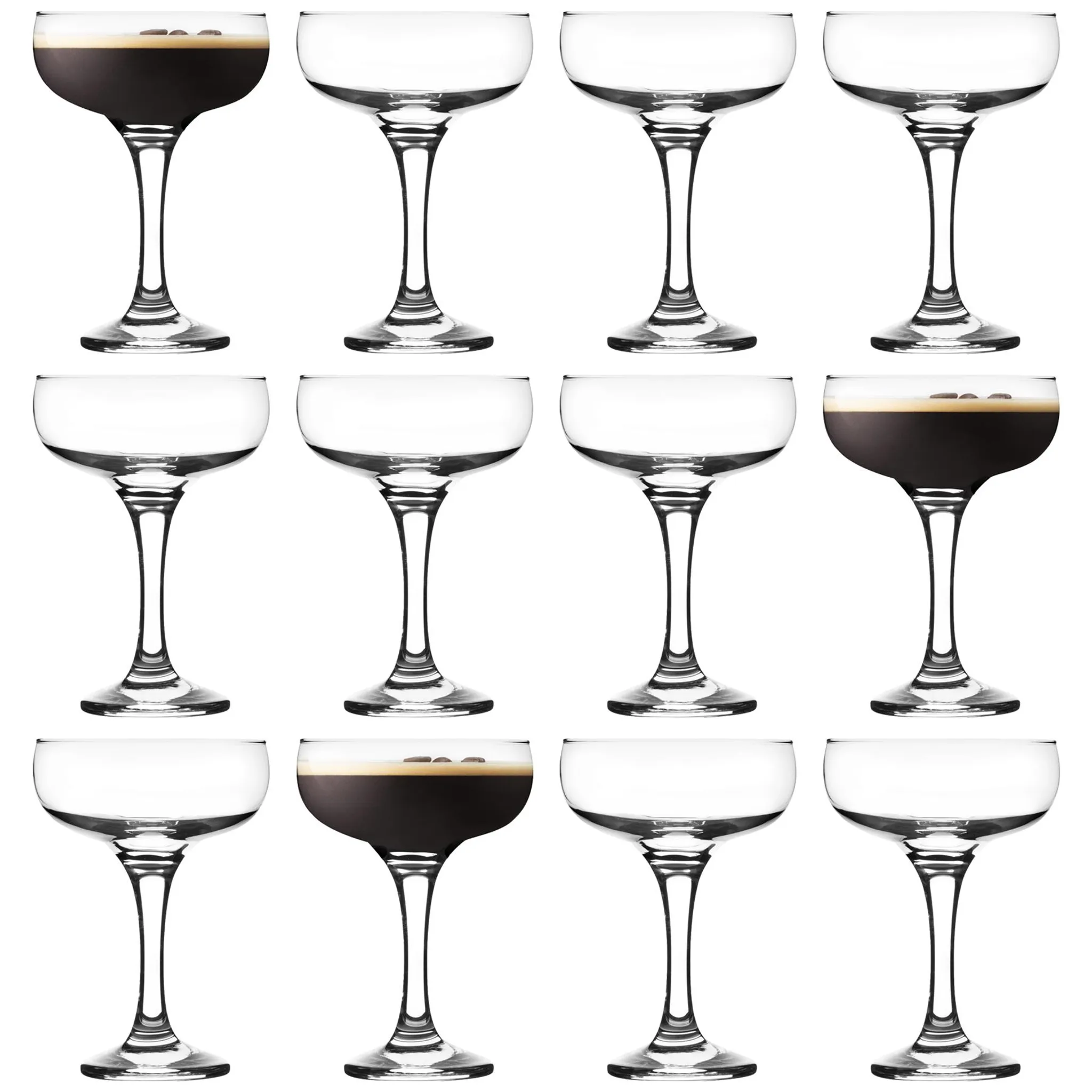 235ml Espresso Martini Glasses - Pack of Six - By Rink Drink