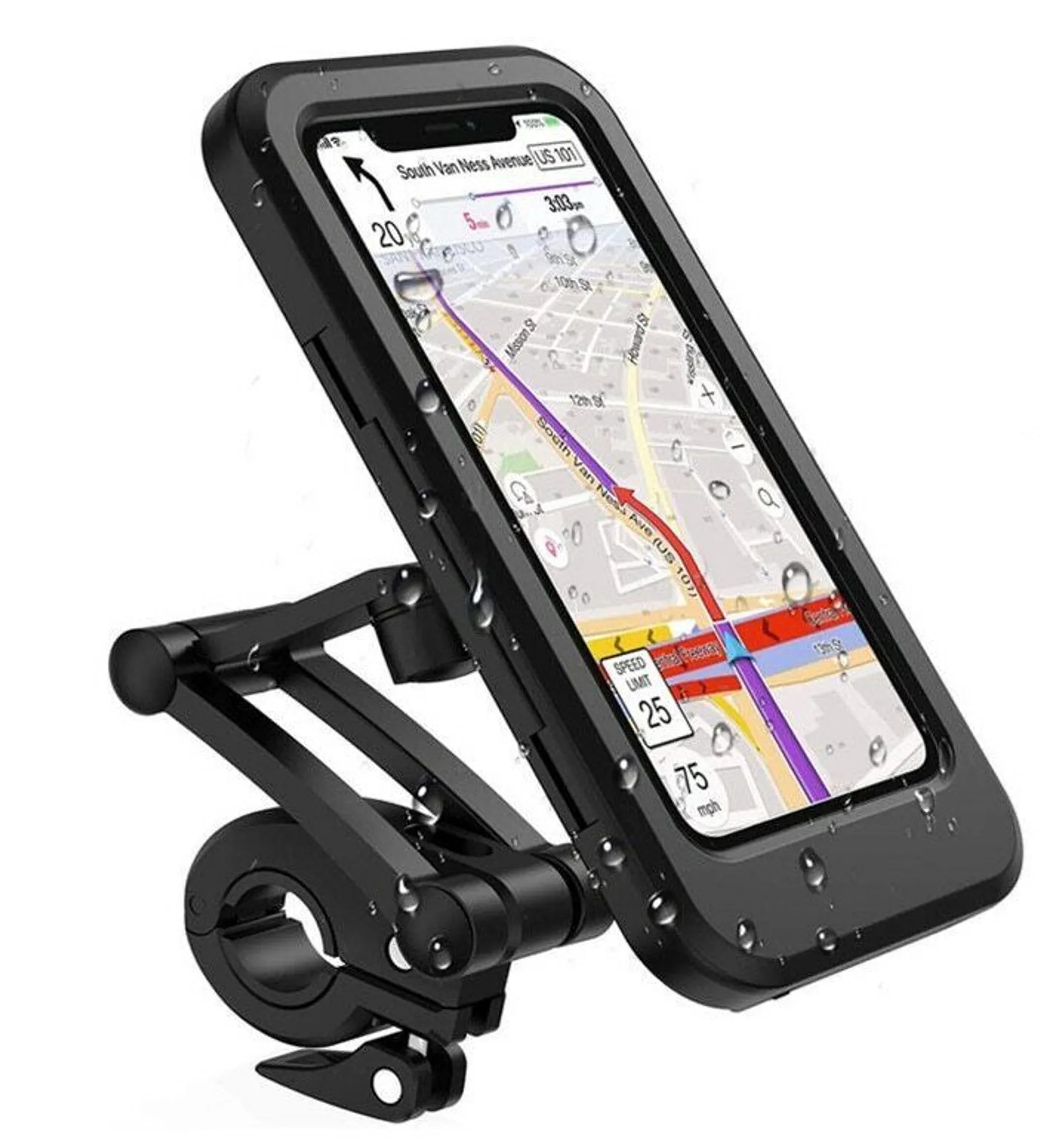 CoolGadget Universalhalter Lenker Handy-Halterung, (bis 6,3 Zoll, Universal  Fahrrad Smartphone Halter Motorrad Bike Tasche)