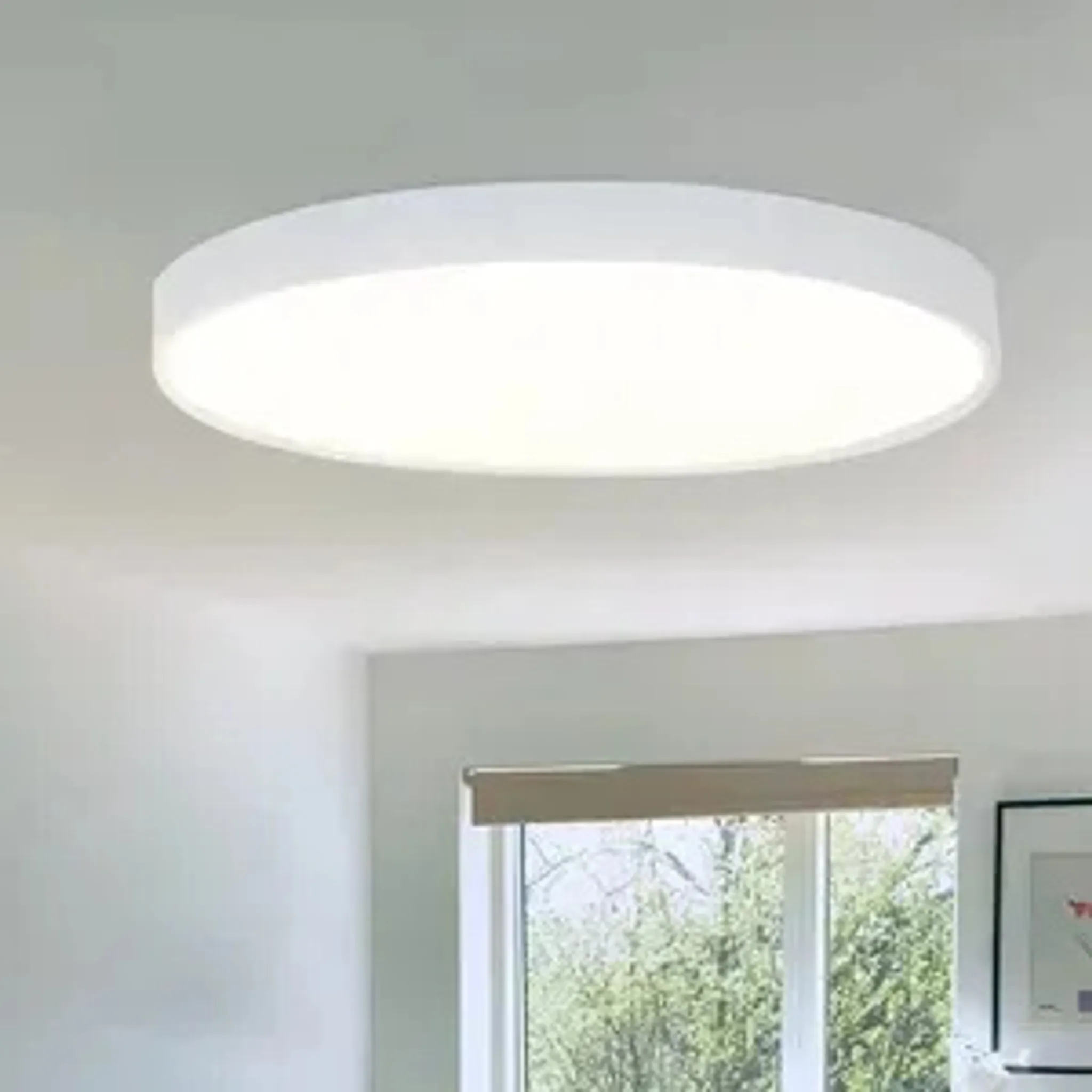 ZMH LED Deckenleuchte Flach Deckenlampe Weiß