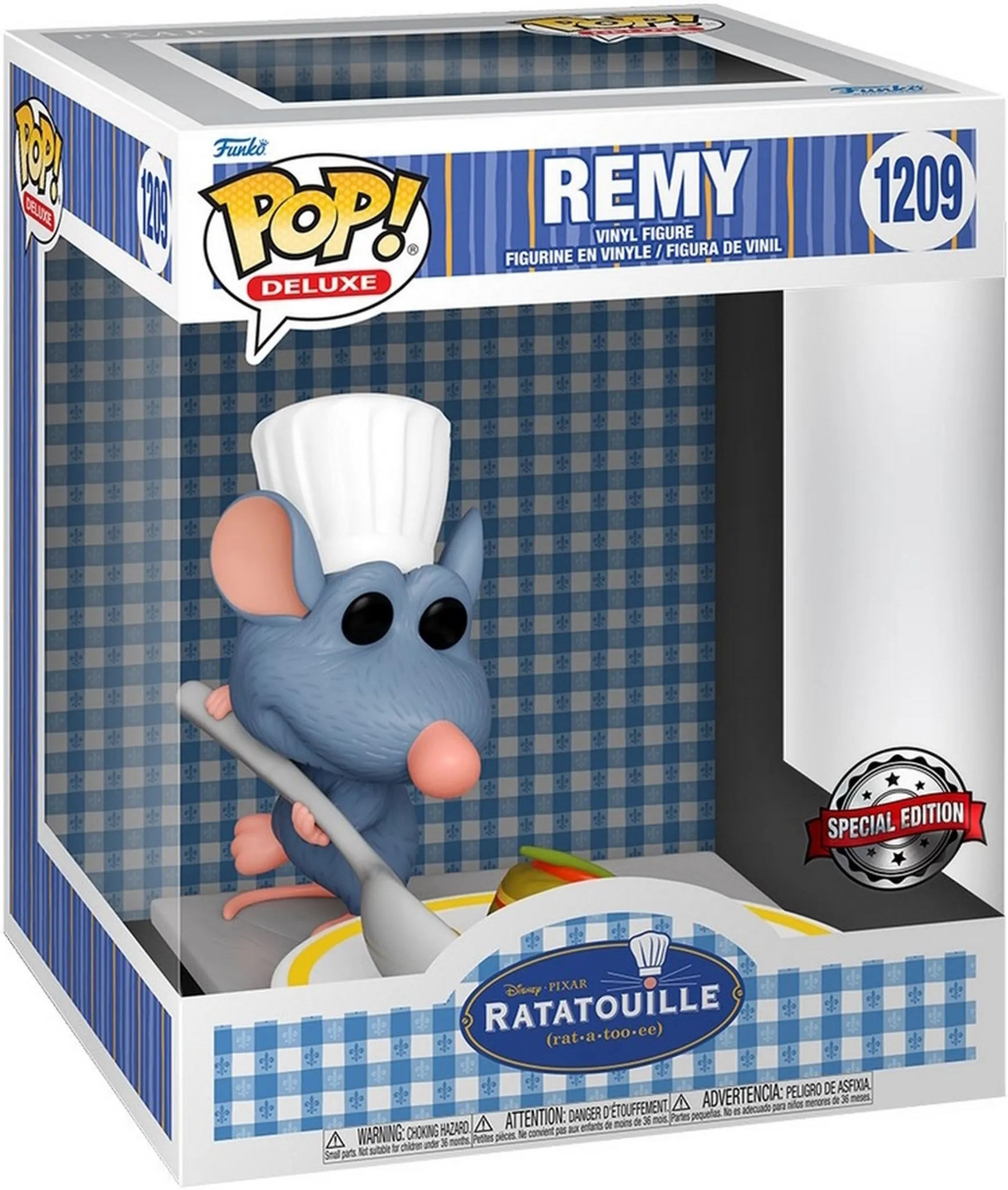 RATATOUILLE POP! DISNEY VINYL FIGURINES REMY FLOCKED CHASE 9 CM