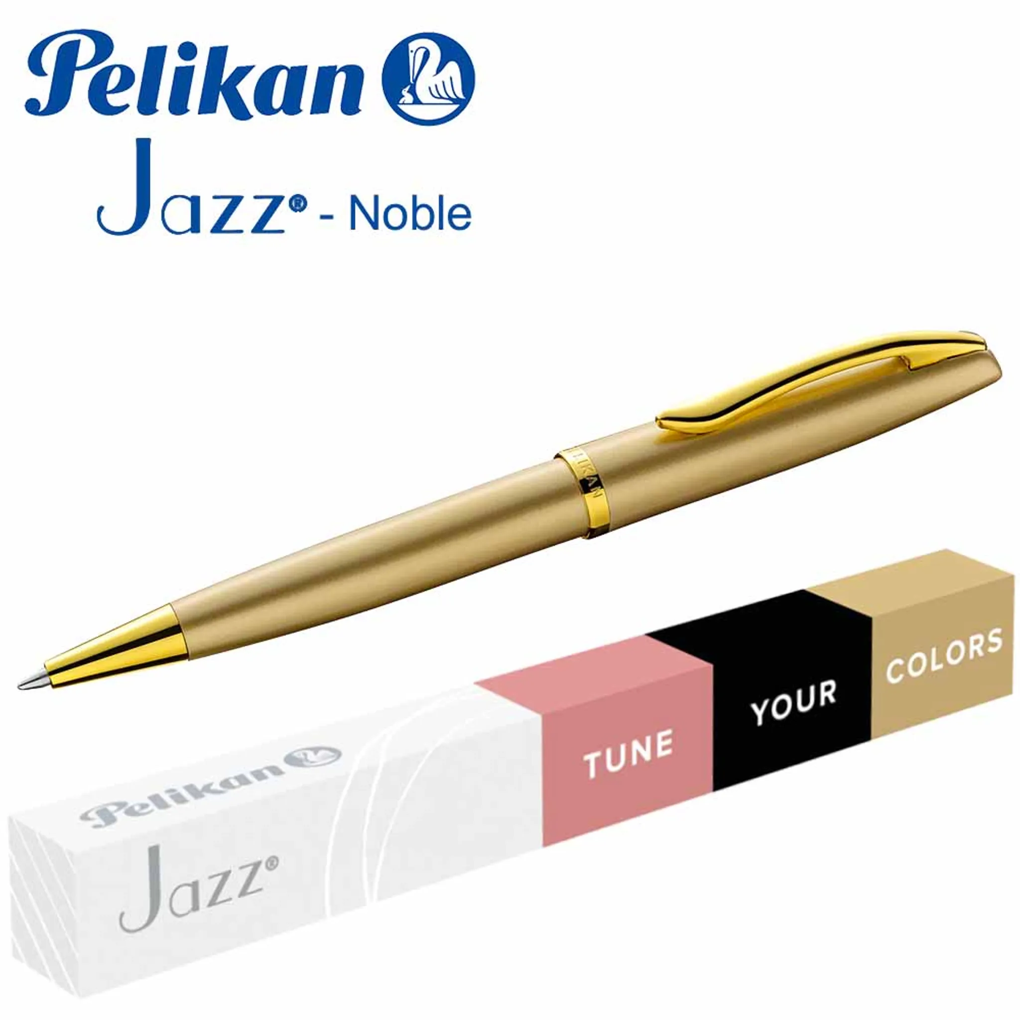 Pelikan Kugelschreiber Jazz Noble Gold Gelb Elegance K36 Faltschachtel