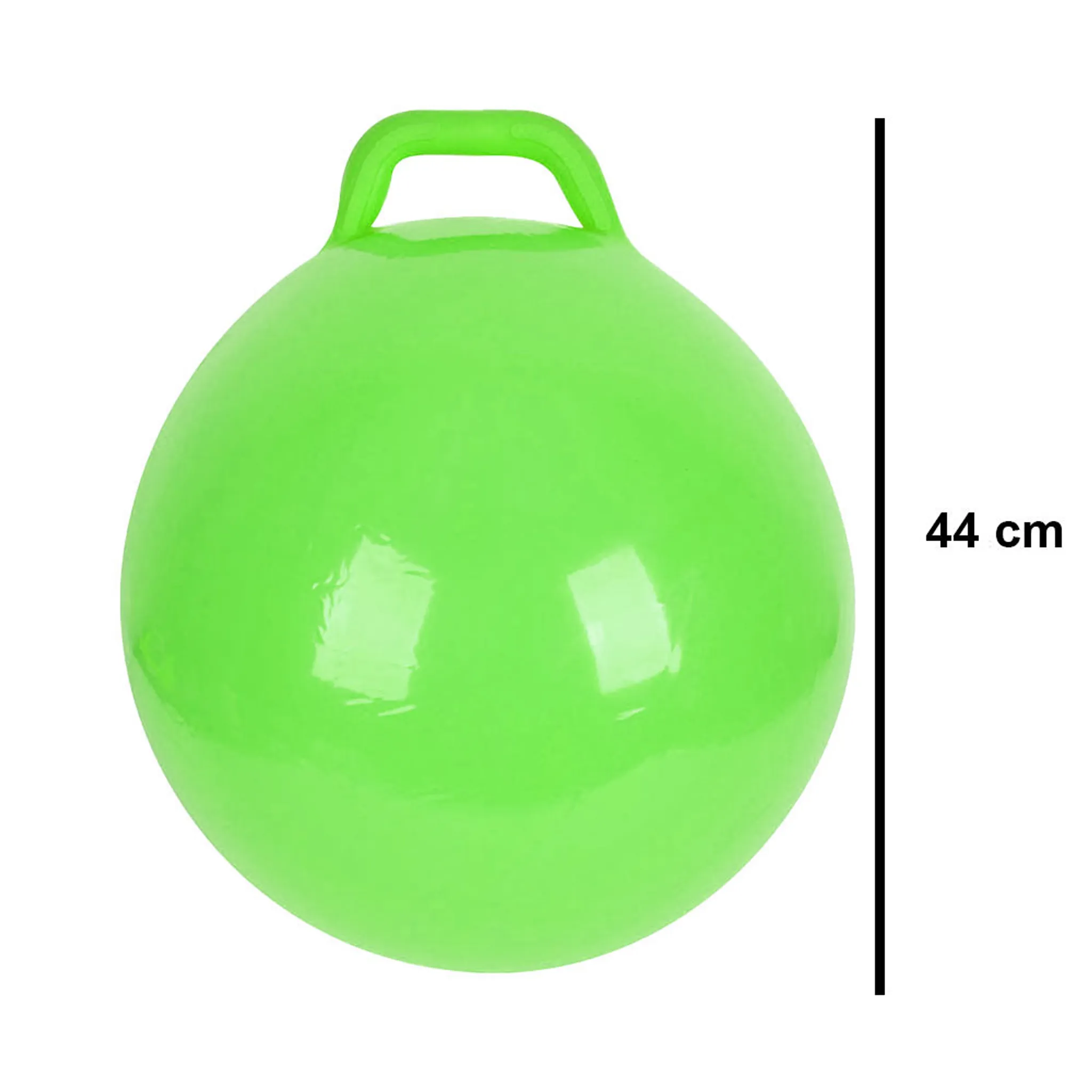 Hüpfball 50cm mit Griff Sprungball Springball rot oder gelb Hopser