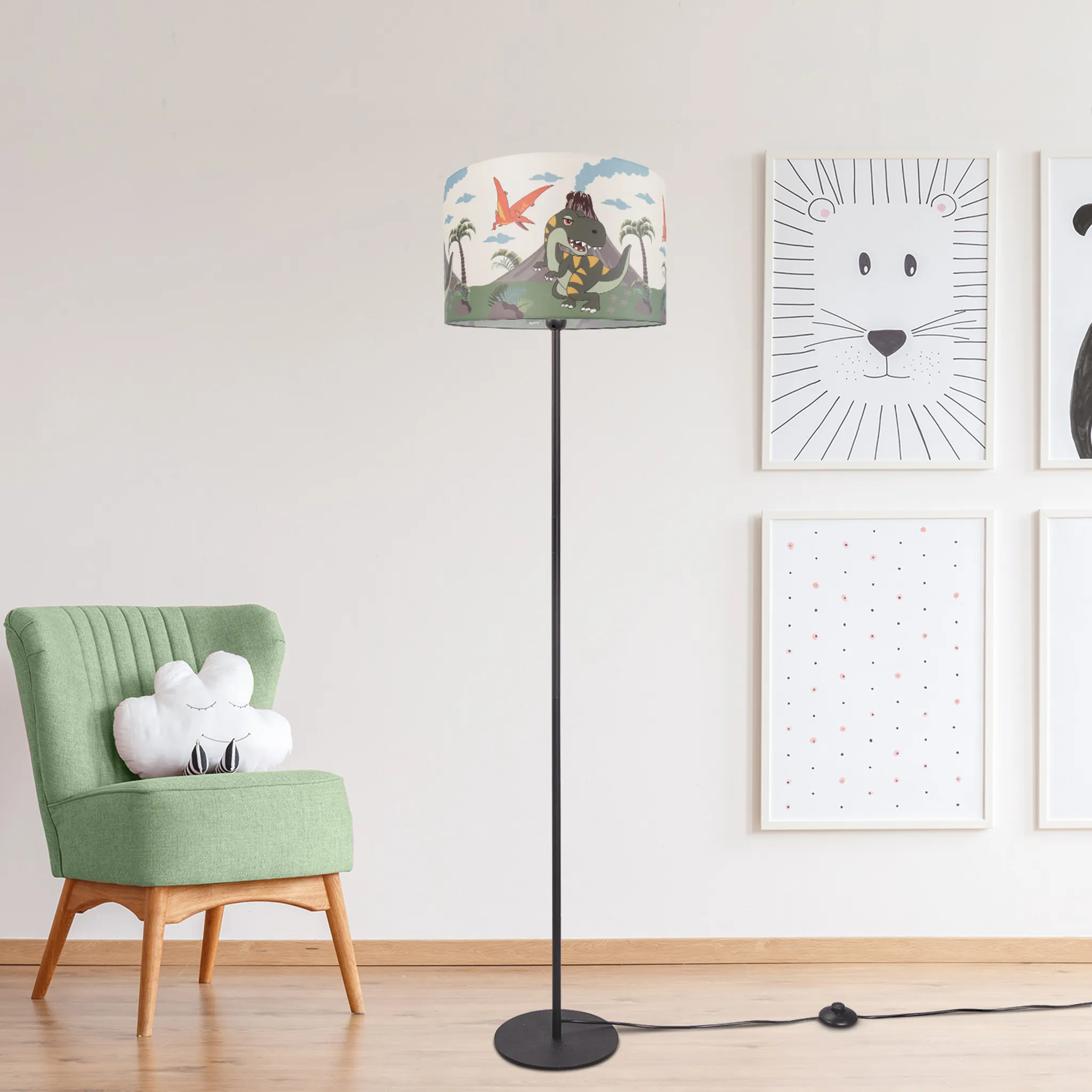 Giraffe/Einhorn Alpaka/Well Kleid Hirsch mit Tasche LED Schreibtischlampe Baumwolle dekorative Tischlampe für Zimmer Haus Dekoration A+ GX Stehlampe Cute Animal Baumwolle Stehlampe für Kinder 