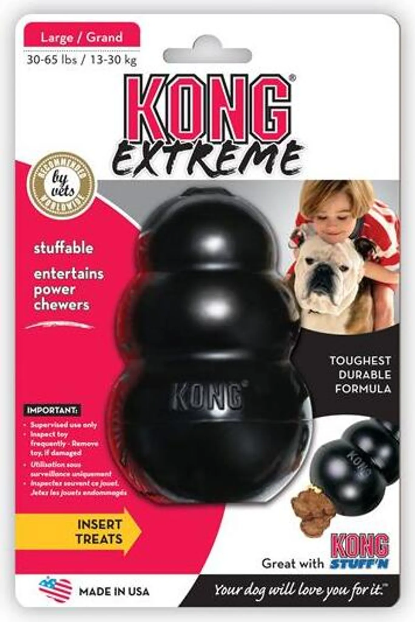 Kong Extreme Jouet pour chiens taille S noir