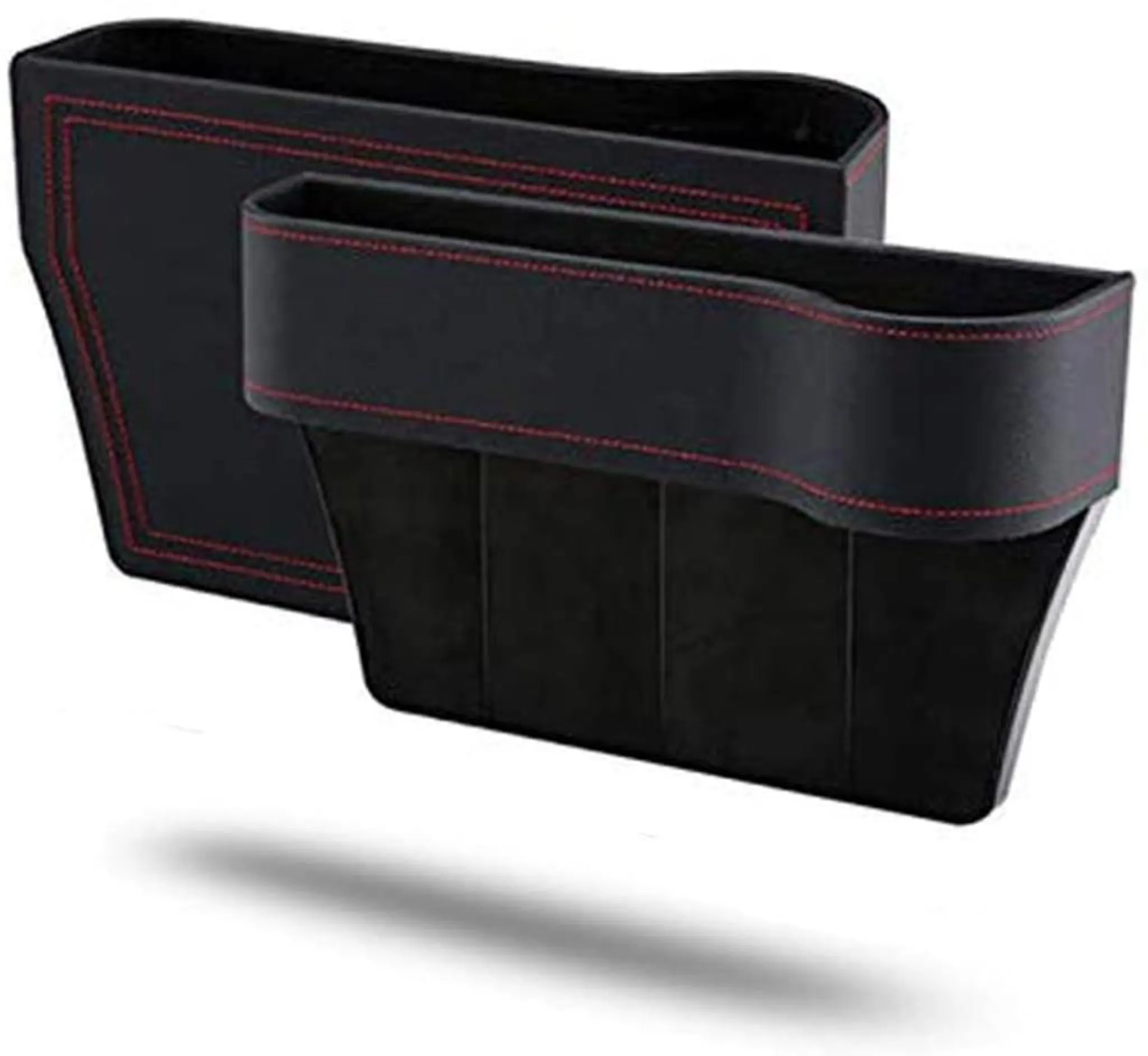 SKINGO Autositzabstand-Organisator Aufbewahrungsbox Sitzstau Multifunktionsschlitz Aufbewahrungsbox Seitentasche des Autositzes mit Münzbox 