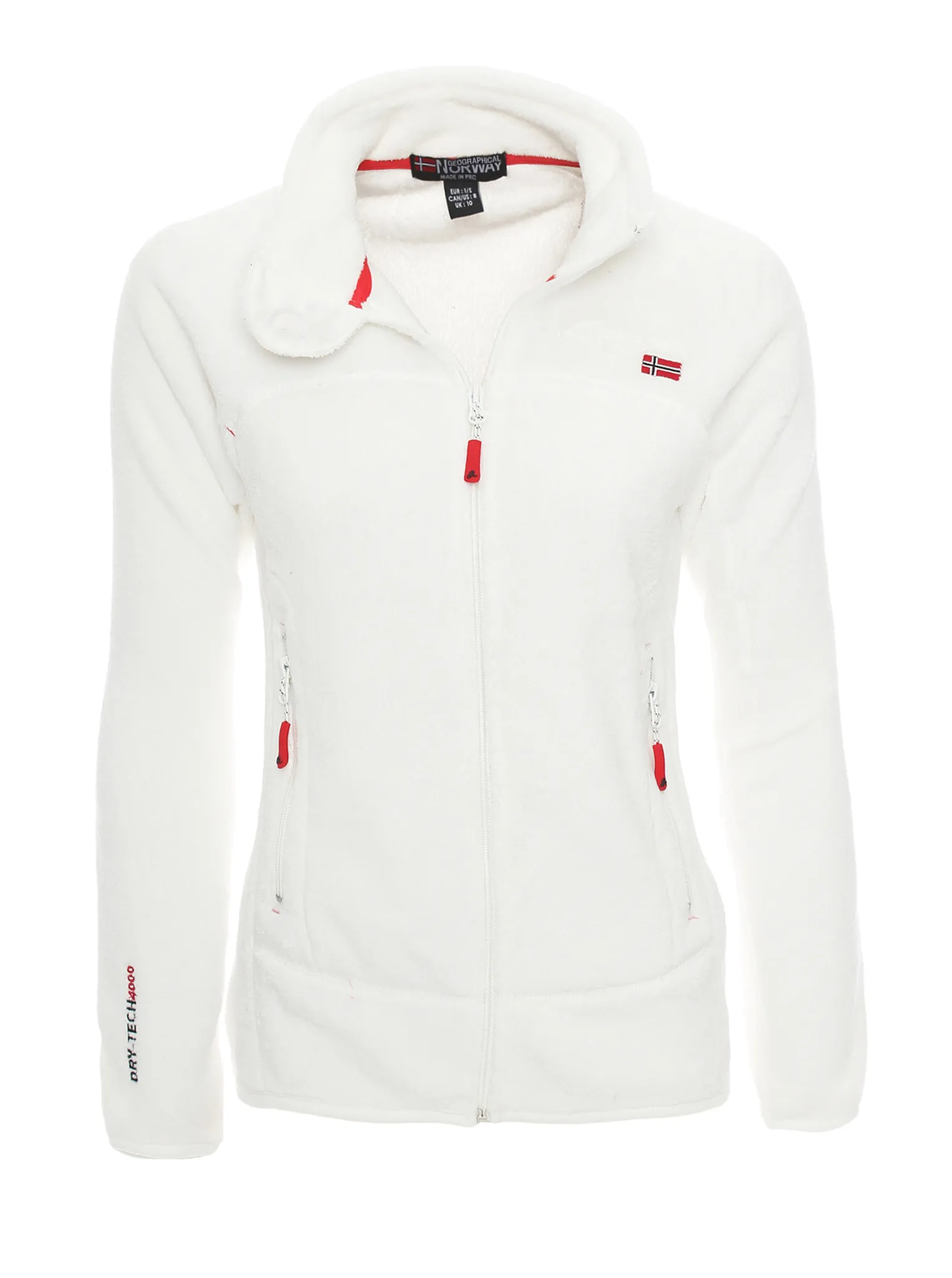Geographical Norway Damen Sweater Jacke Sport flauschige Freizeit Model Fleece Ski Outdoor warme