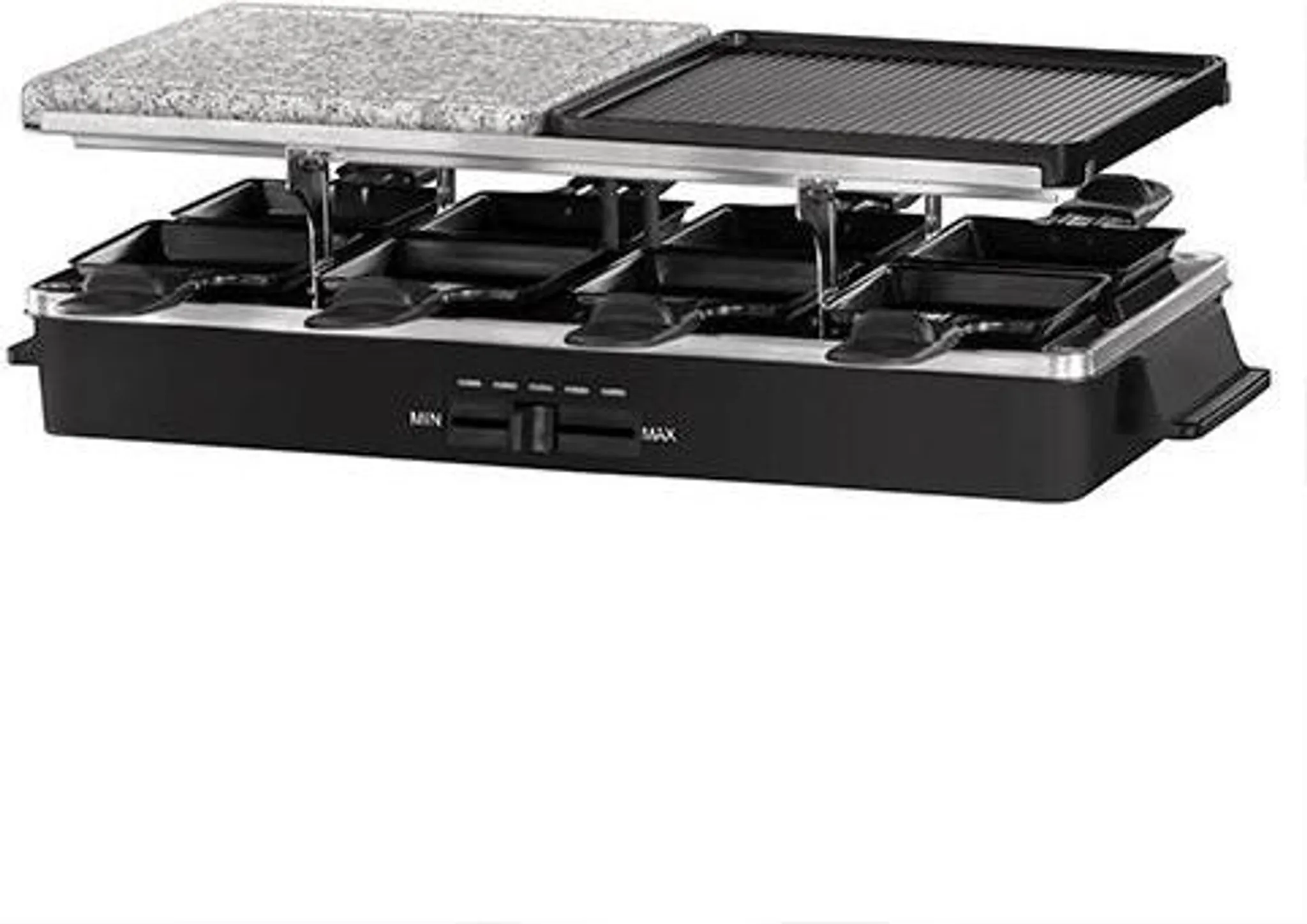 Raclette Grill Russell Hobbs Per 8 Persone - Con Piastre In Pietra E Padelle - Foto 2