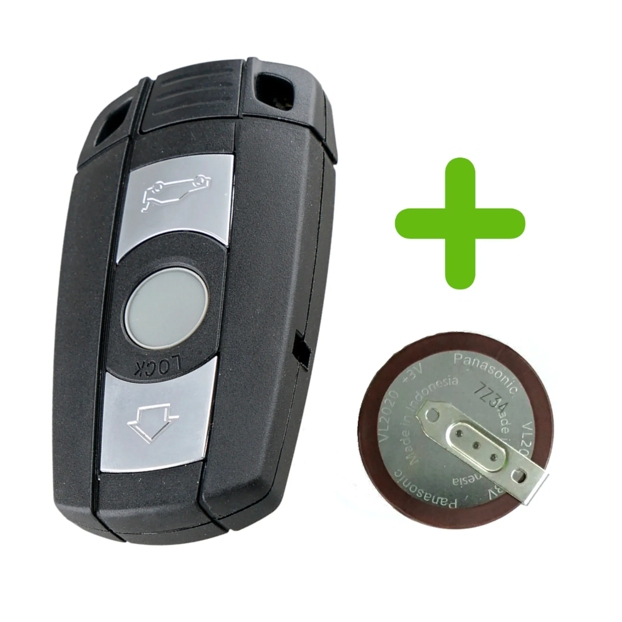 Klapp Schlüssel Gehäuse für Ford Autoschlüssel ohne Transponder Batterien  Elektronik - HU101 - schwarz : : Auto & Motorrad