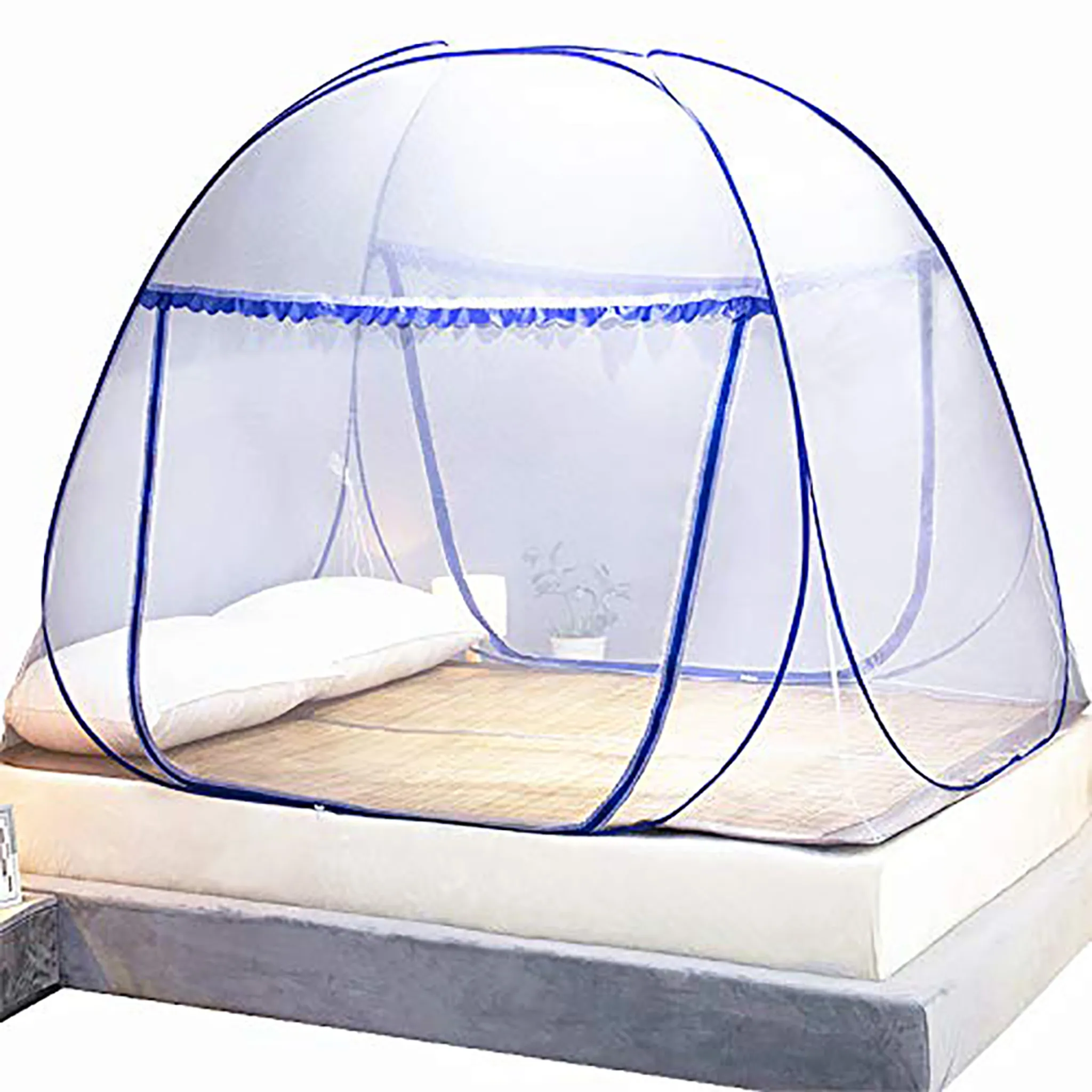 Moskitonetz Bett,Pop Up Faltbare Bett-Moskitonetz,Tragbares Reise- moskitonetz,Anti Mosquito Bites,Moskito-Campingzelt,für Doppelbett und  Einzel Bett Fliegennetz (W120*L195*H165cm) : : Baby