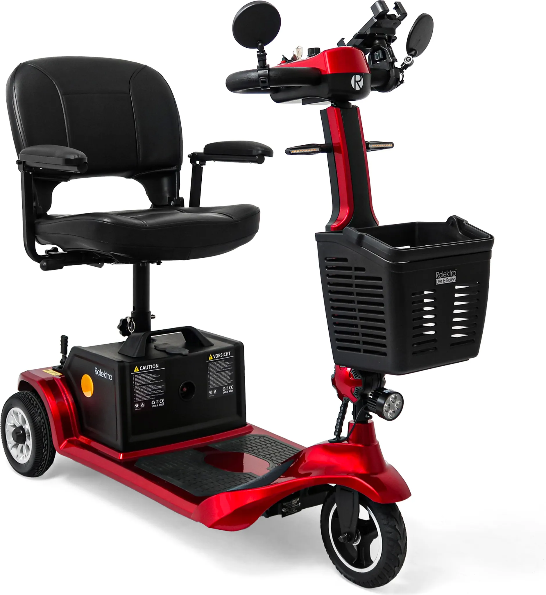 Rolektro, E-Trike Rot, 24V-20Ah Lithium-Akku, 300