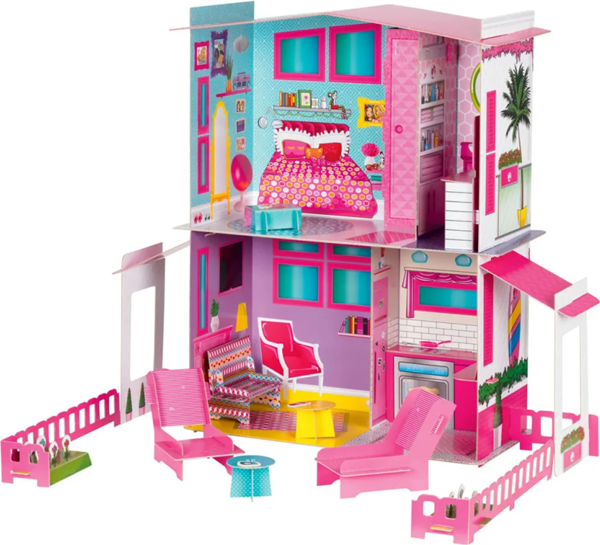 Lisciani Barbie Dream Summer, zweistöckige Villa 73 x 67 x