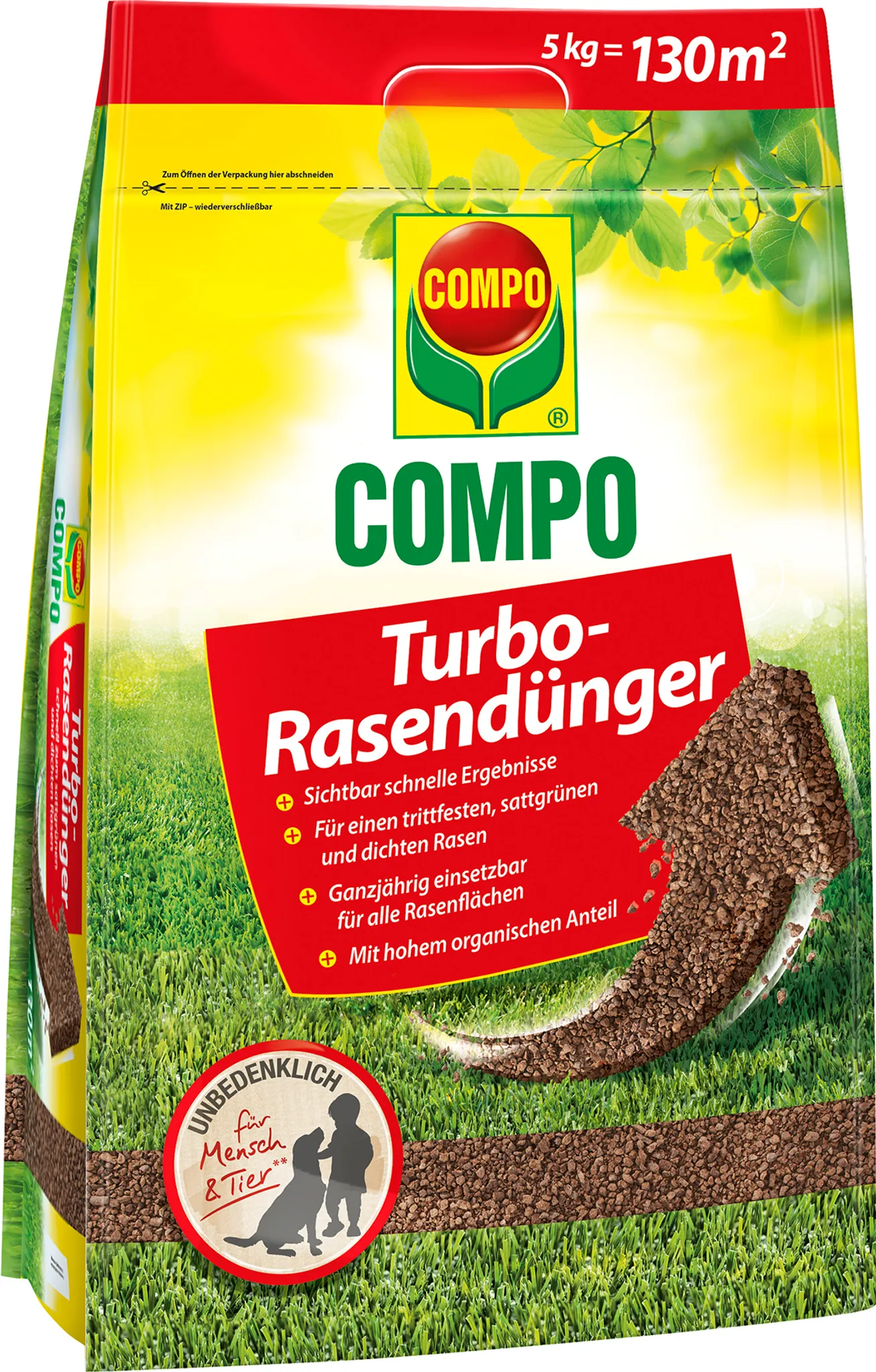 COMPO Turbo-Rasendnger 5 kg Beutel Dnger