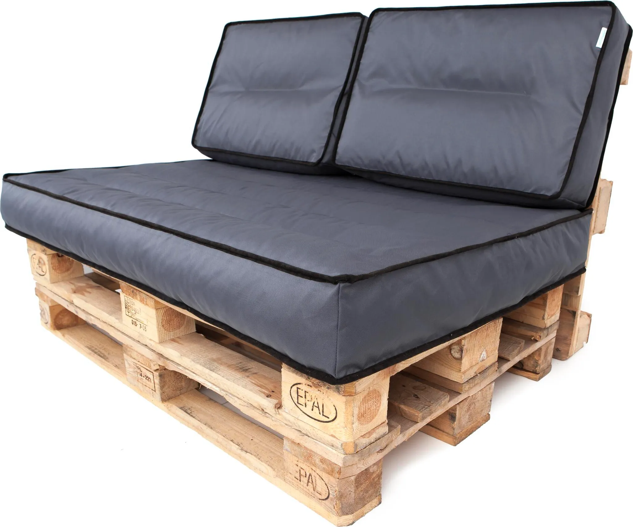 Set Cuscini Per Pallet Europei XDREAM Garden – 120x80 Cm Antracite, Imbottitura Alta Qualità, Per Esterno E Interno, Prodotto In UE