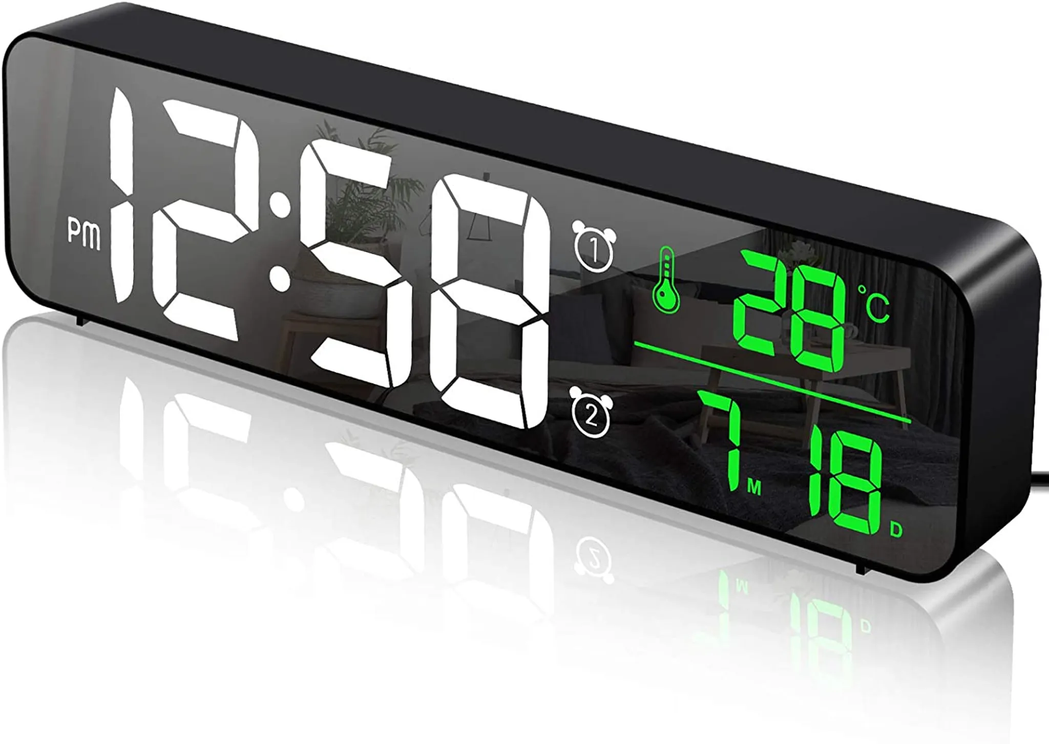 Kaufe 1 stücke Auto Digitale Uhr & Temperatur Display