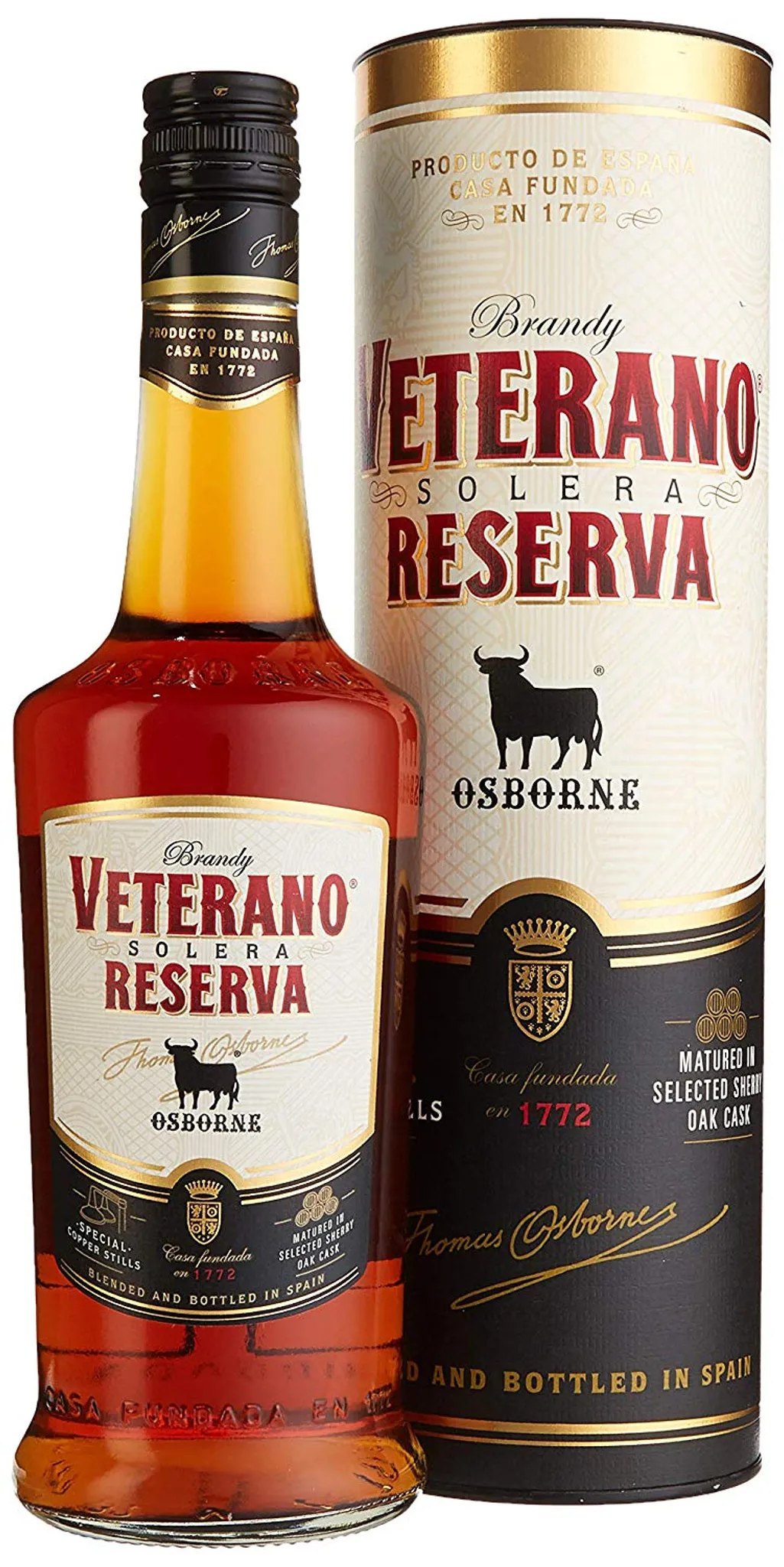Osborne Veterano Reserva Solera Brandy in