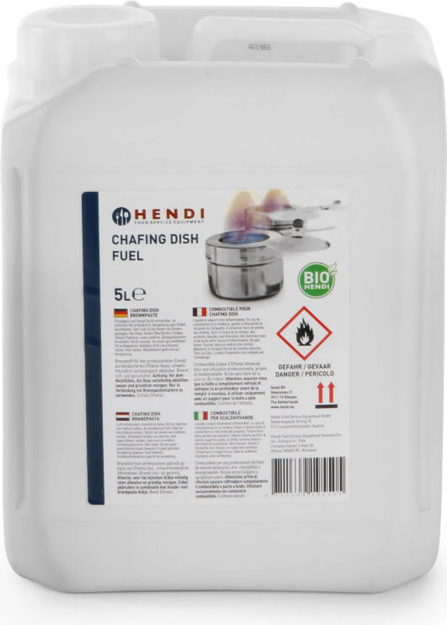 HENDI Brennpaste Ethanolbasis 5 Ltr Kanister Brennpasten