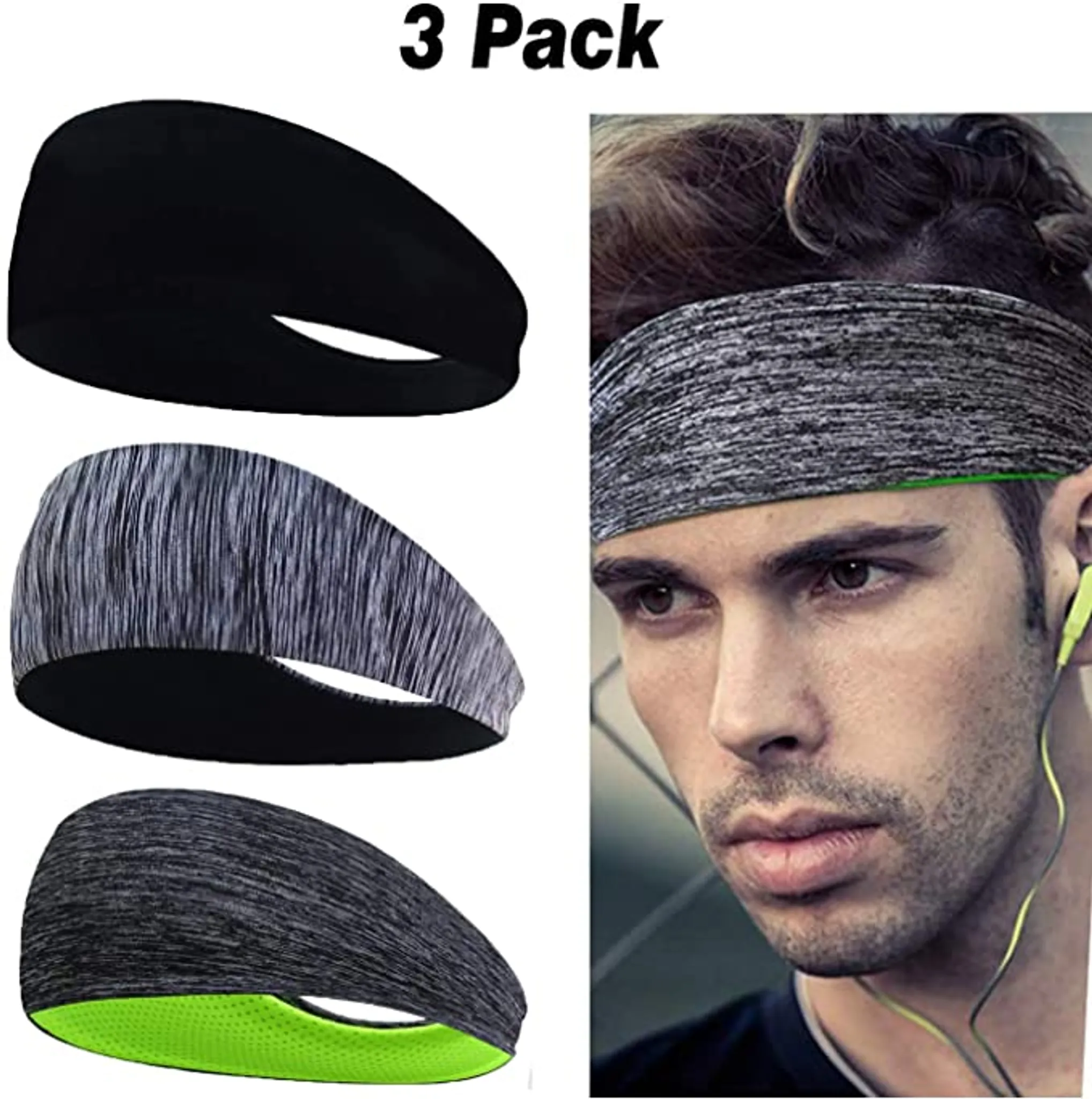 Kaufe Sport-Stirnband für Männer und Frauen, Schweißabsorption und