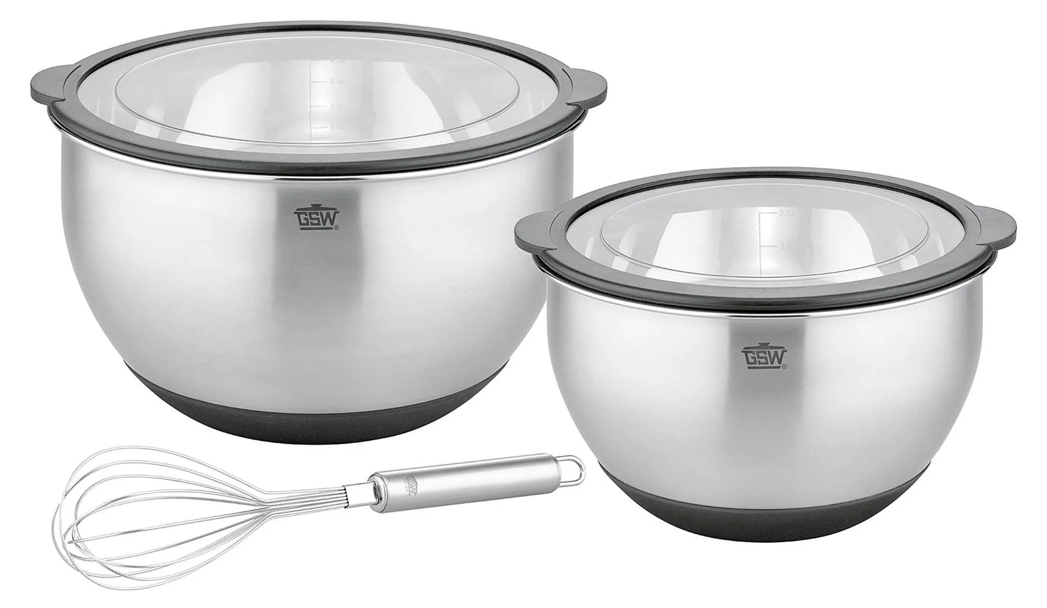 Life Style - Ciotola in acciaio inox, 21 cm, capacità 2,5 l