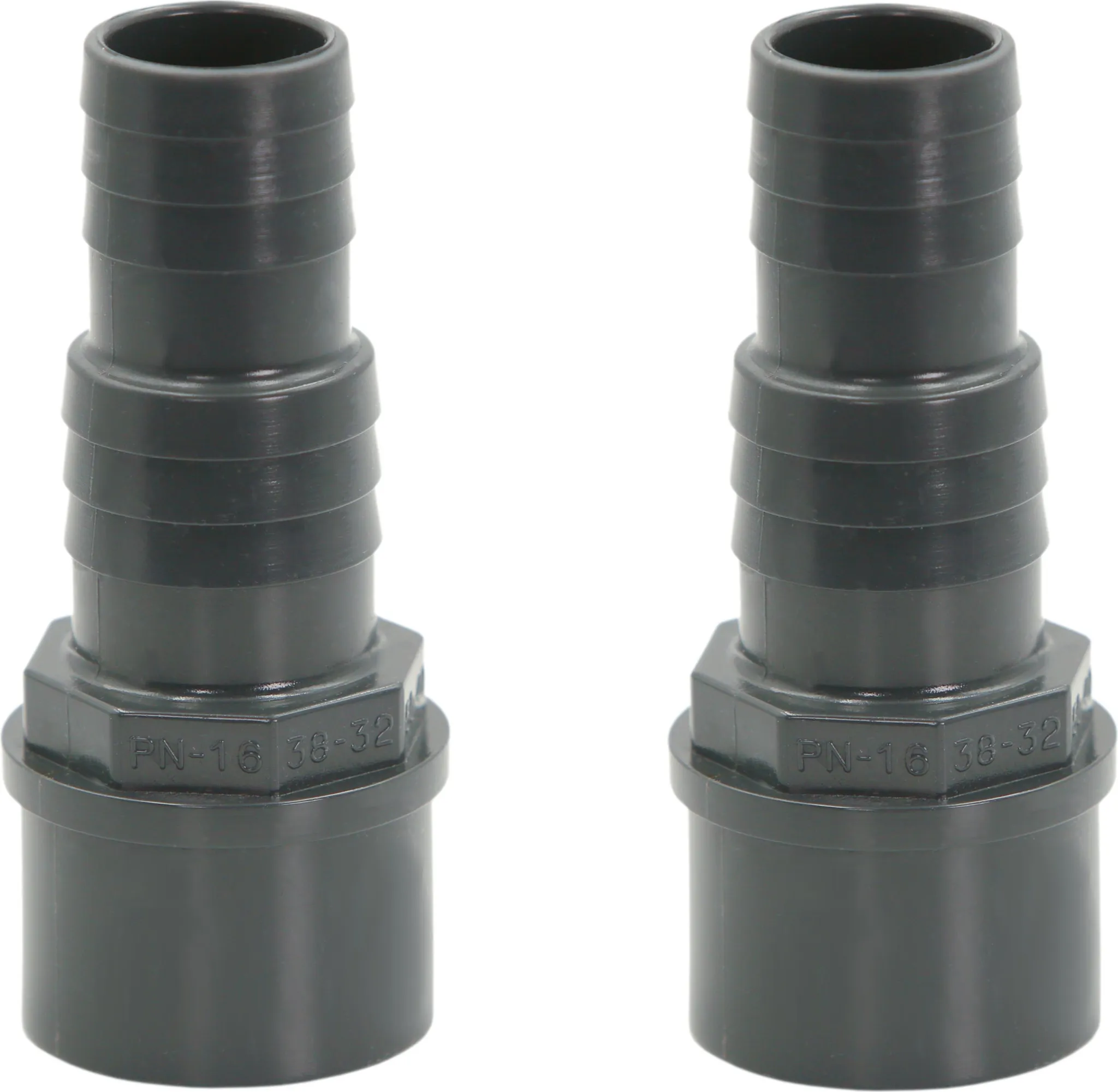 Well2wellness 3 Raccordi A Innesto Per Tubo PVC Ottagonali, 50 Mm X 50 Mm, Attacco A Colla, Max 16 Bar - Per Piscina, Stagno E Pompa Di Calore