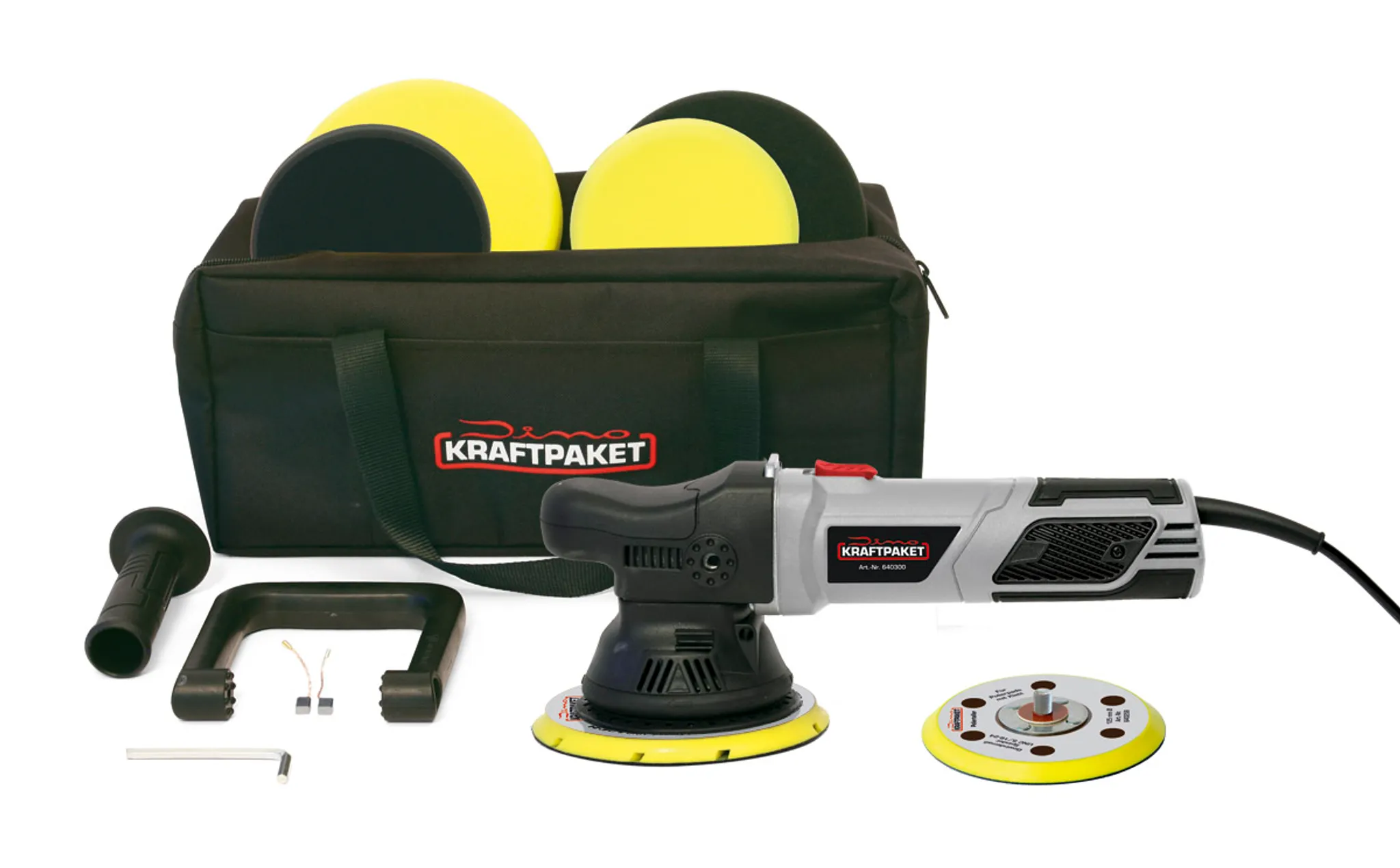 Polisseuse Excentrique 150mm à Batterie 18V/21V Compatible Makita - Kit Avec 2 Batteries, 8 Vitesses - Neuf
