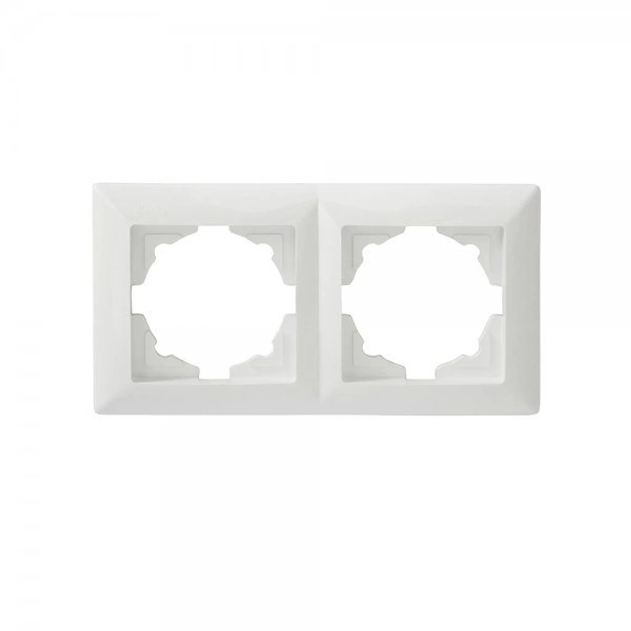 Delphi 2-fach Rahmen Doppelrahmen Wandabdeckung Weiß : : Baumarkt
