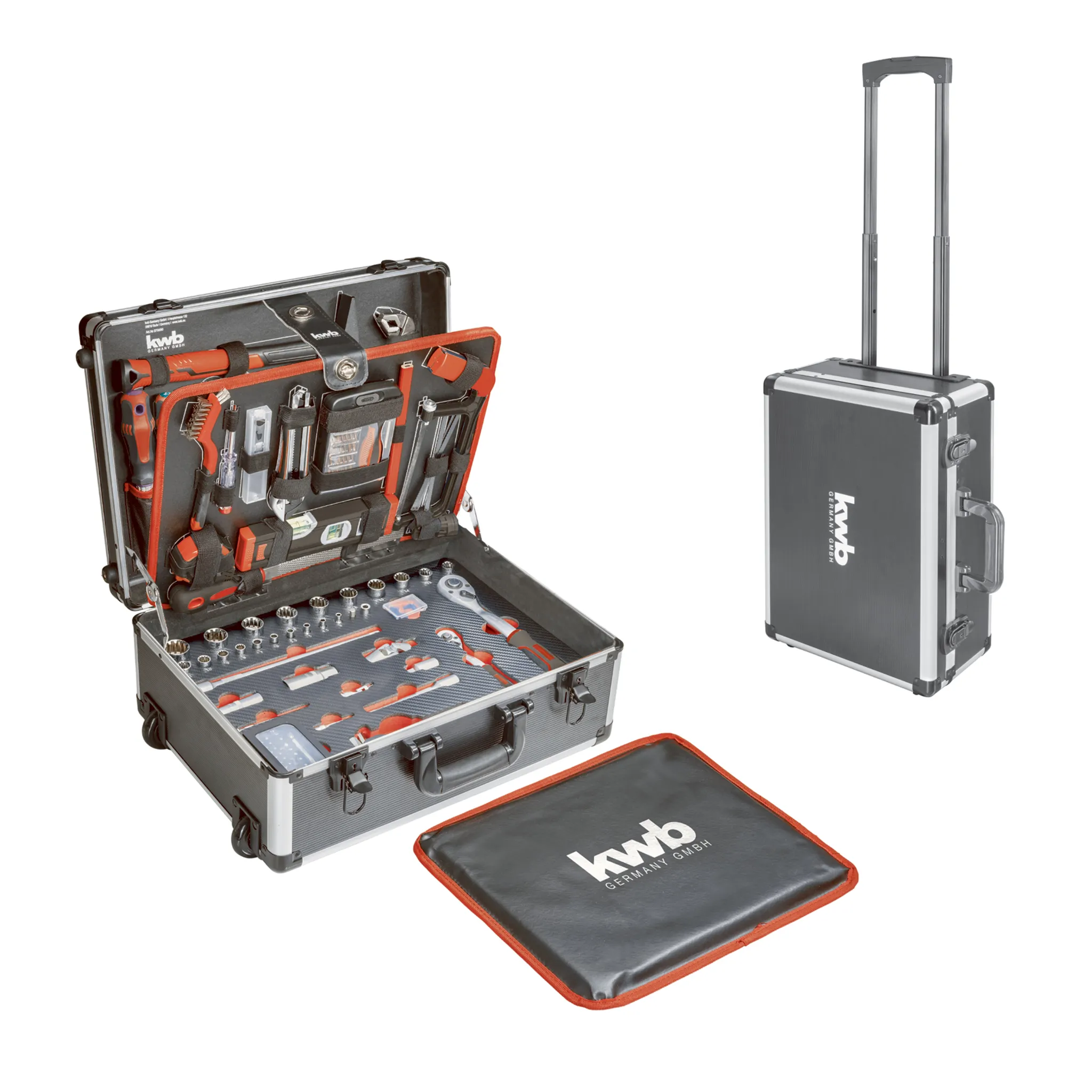kwb Werkzeug-Koffer Trolley robust Werkzeug-Set, 175 -teilig, inkl. gefüllt