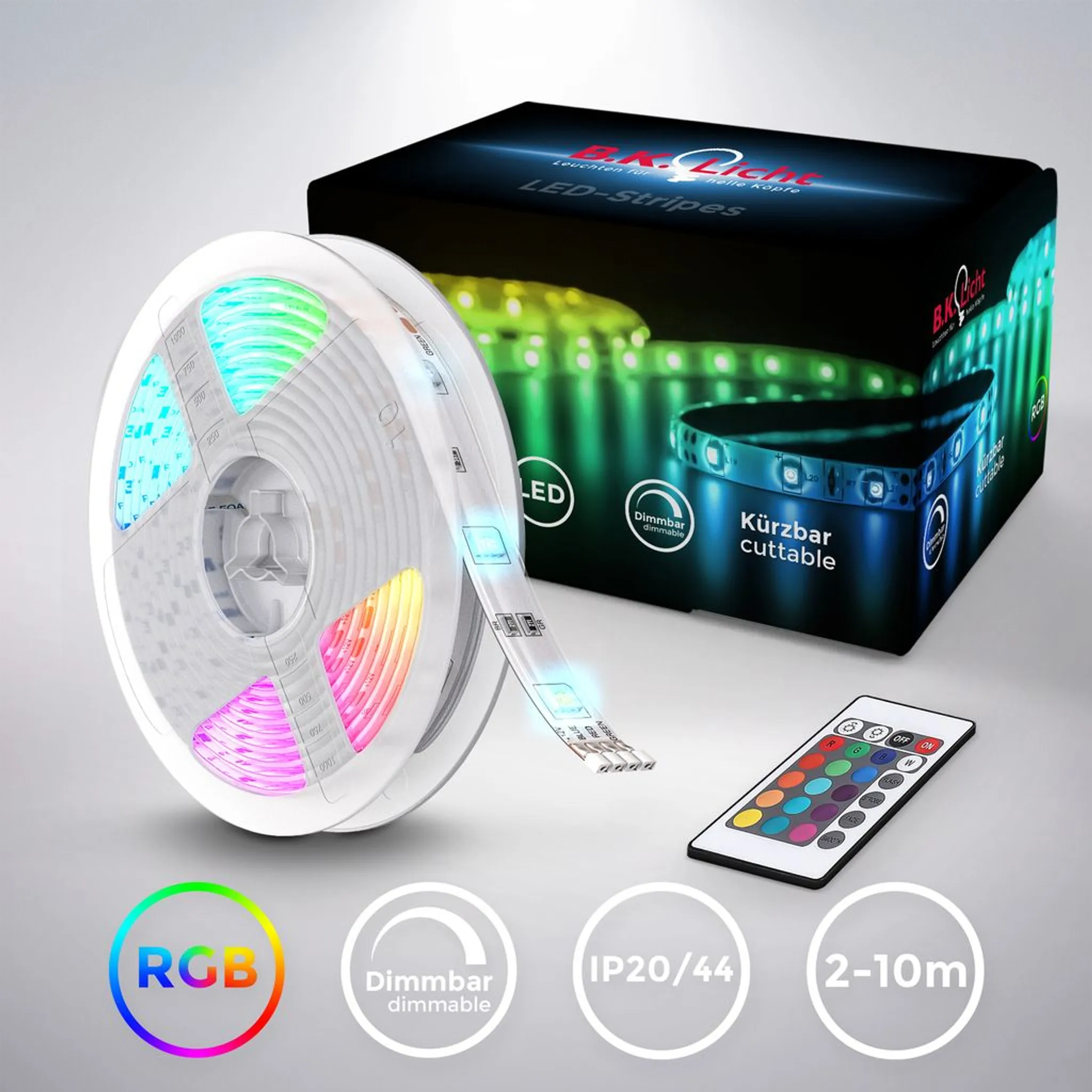 ZMH LED Strip 30m Lichtband Smart - RGB LED Streifen 16 Mio. Farbwechsel -  Musik Lichterkette einstellbar mit Fernbedienung App Steuerbar - LED