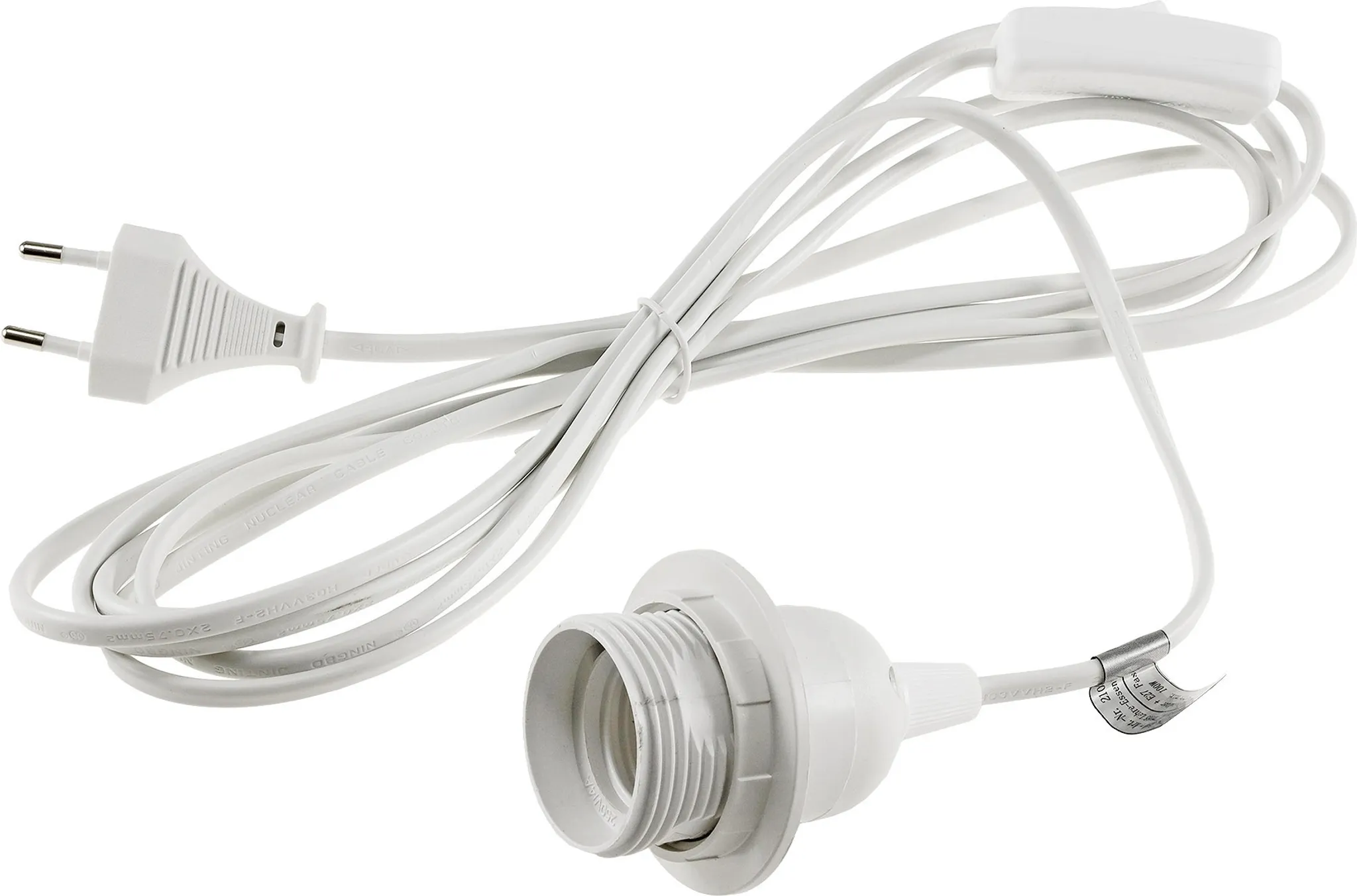 Leikurvo Lot de 4 douilles E27 avec interrupteur et prise européenne, douille E27 3m câble, interrupteur à vis, adaptateur prise, support lampe cuisine, salon, bureau Leikurvo Lot de 4 douilles E27 avec interrupteur et prise européenne, douille E27 3m câble, interrupteur à vis, adaptateur prise, support lampe cuisine, salon, bureau